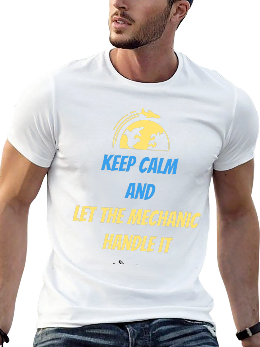 Keep Calm Mechanic T-Shirt | Aviation Gift