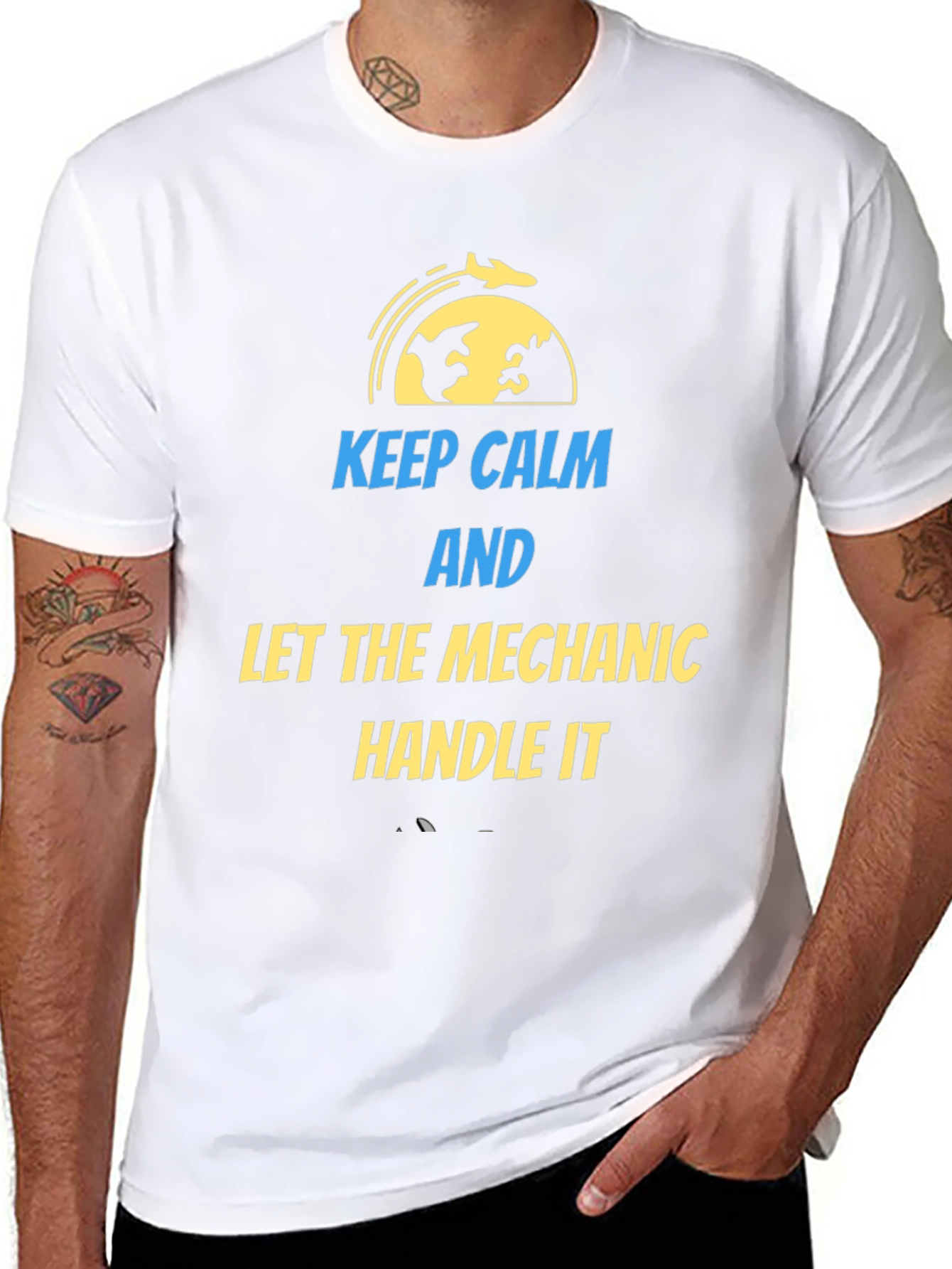 Keep Calm Mechanic T-Shirt | Aviation Gift