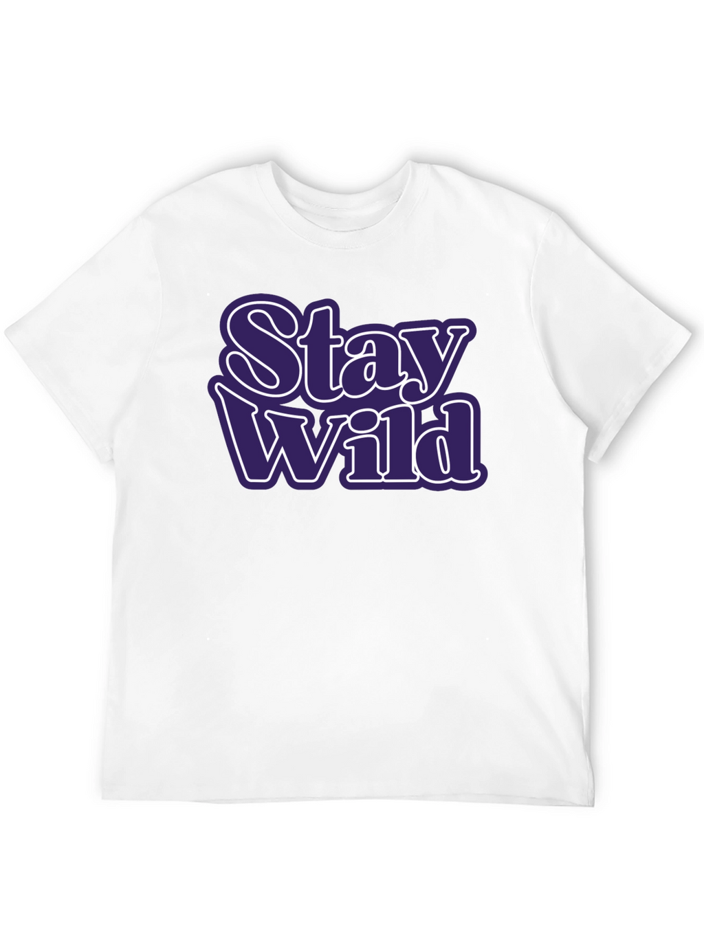 Stay Wild Graphic Tee - Trendy Black T-Shirt