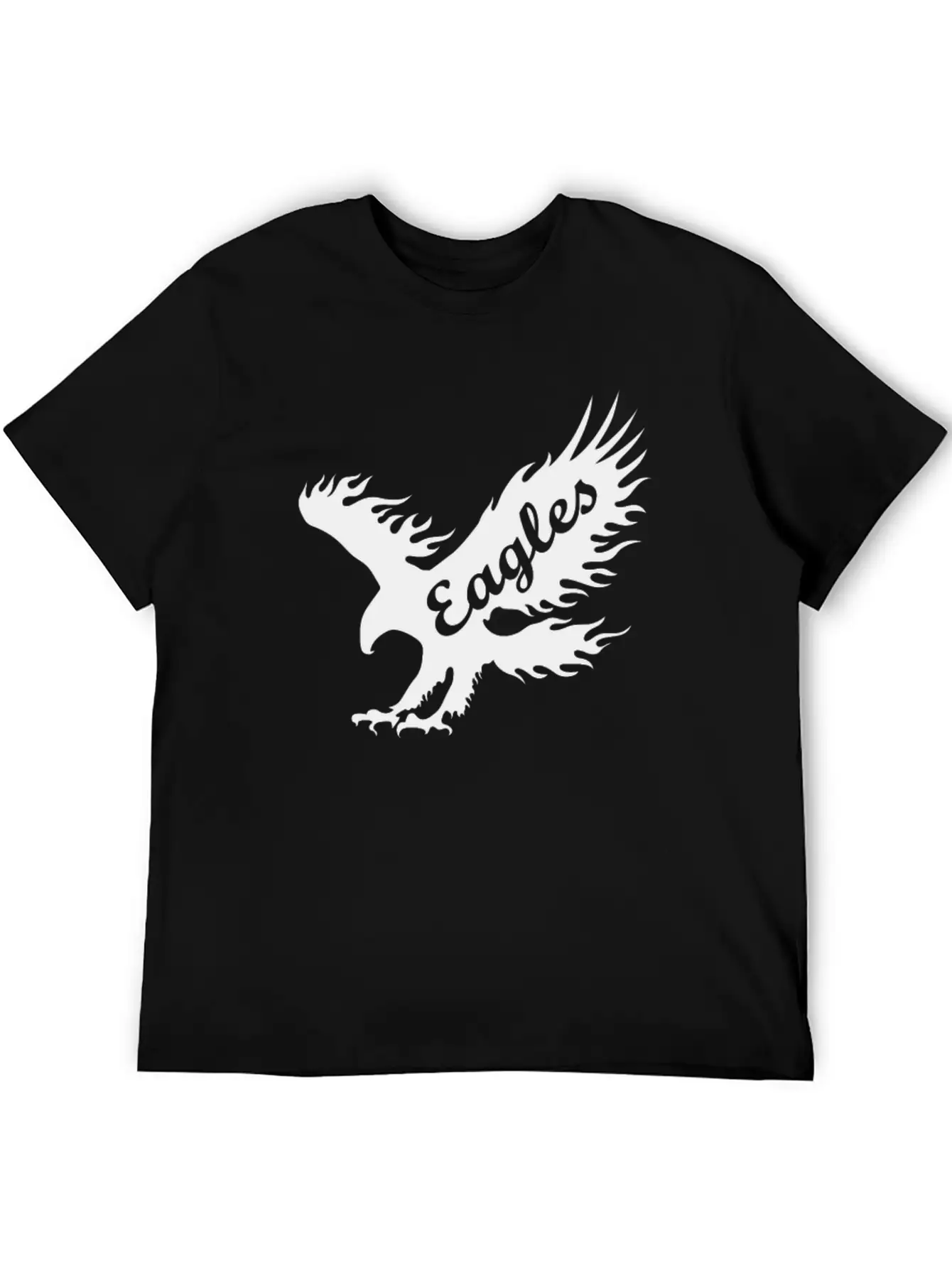 Eagle Black Breathable Soft Cotton T-Shirt – Timeless Casual Look