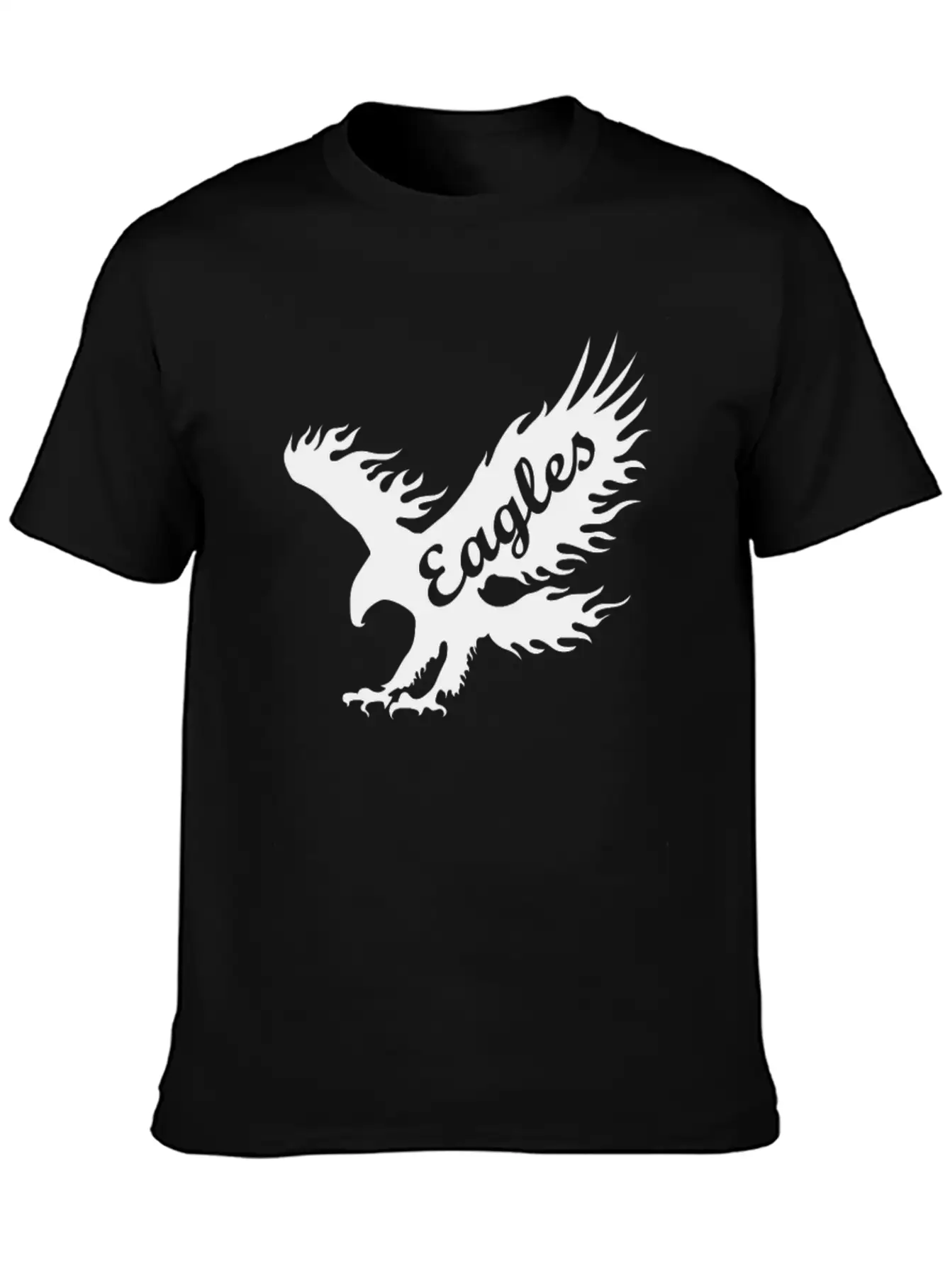Eagle Black Breathable Soft Cotton T-Shirt – Timeless Casual Look