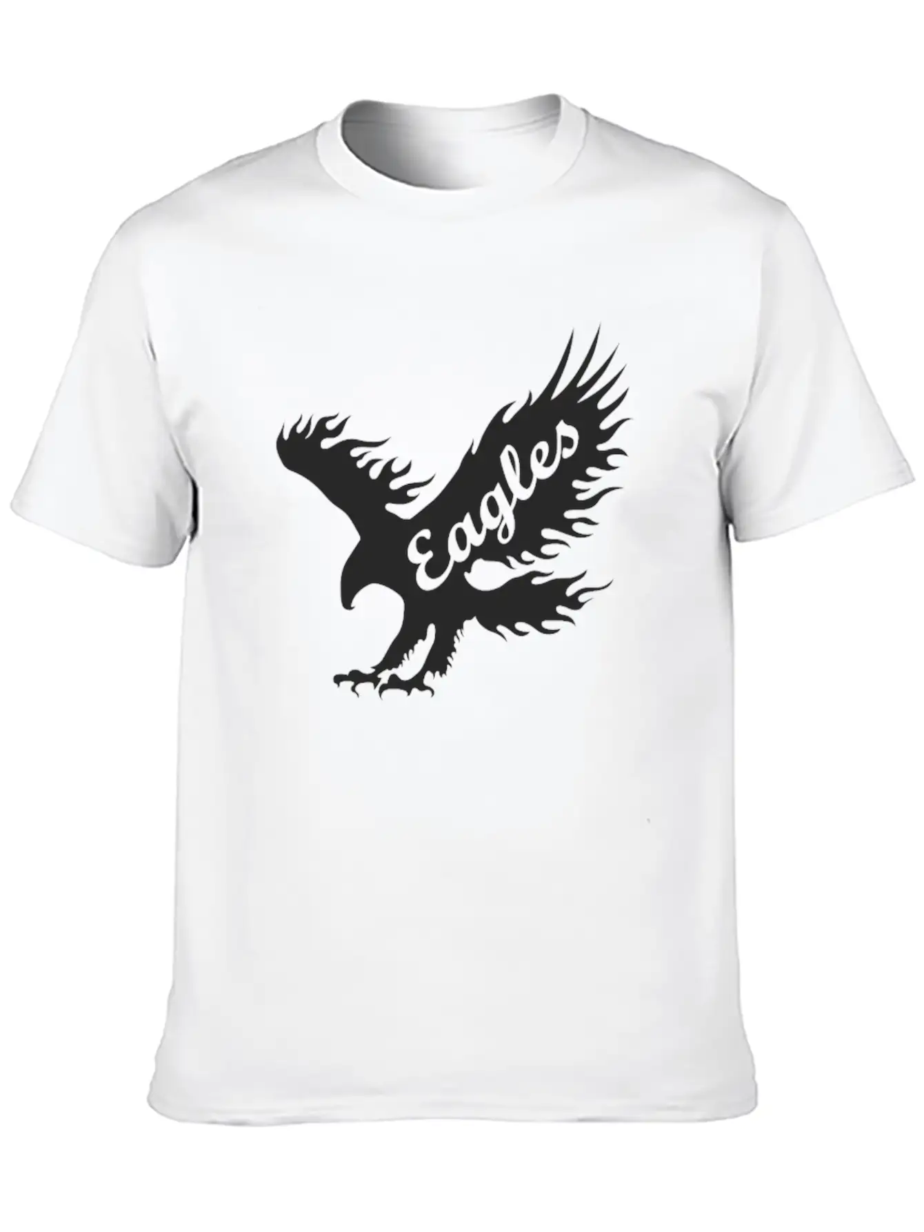 Eagle Black Breathable Soft Cotton T-Shirt – Timeless Casual Look