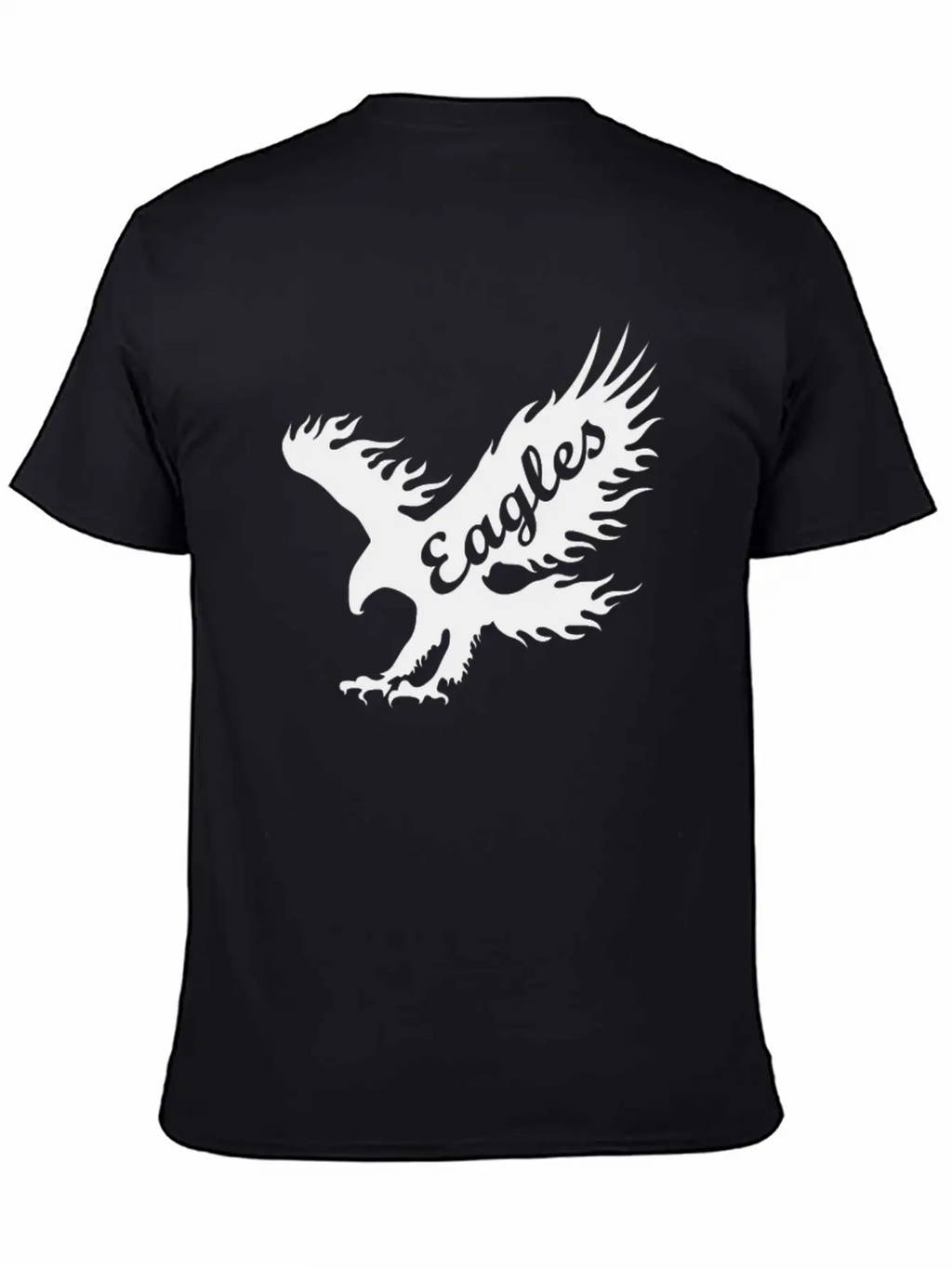 Eagle Black Breathable Soft Cotton T-Shirt – Timeless Casual Look
