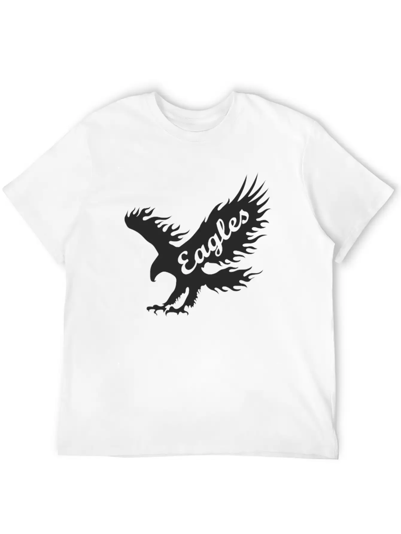 Eagle Black Breathable Soft Cotton T-Shirt – Timeless Casual Look