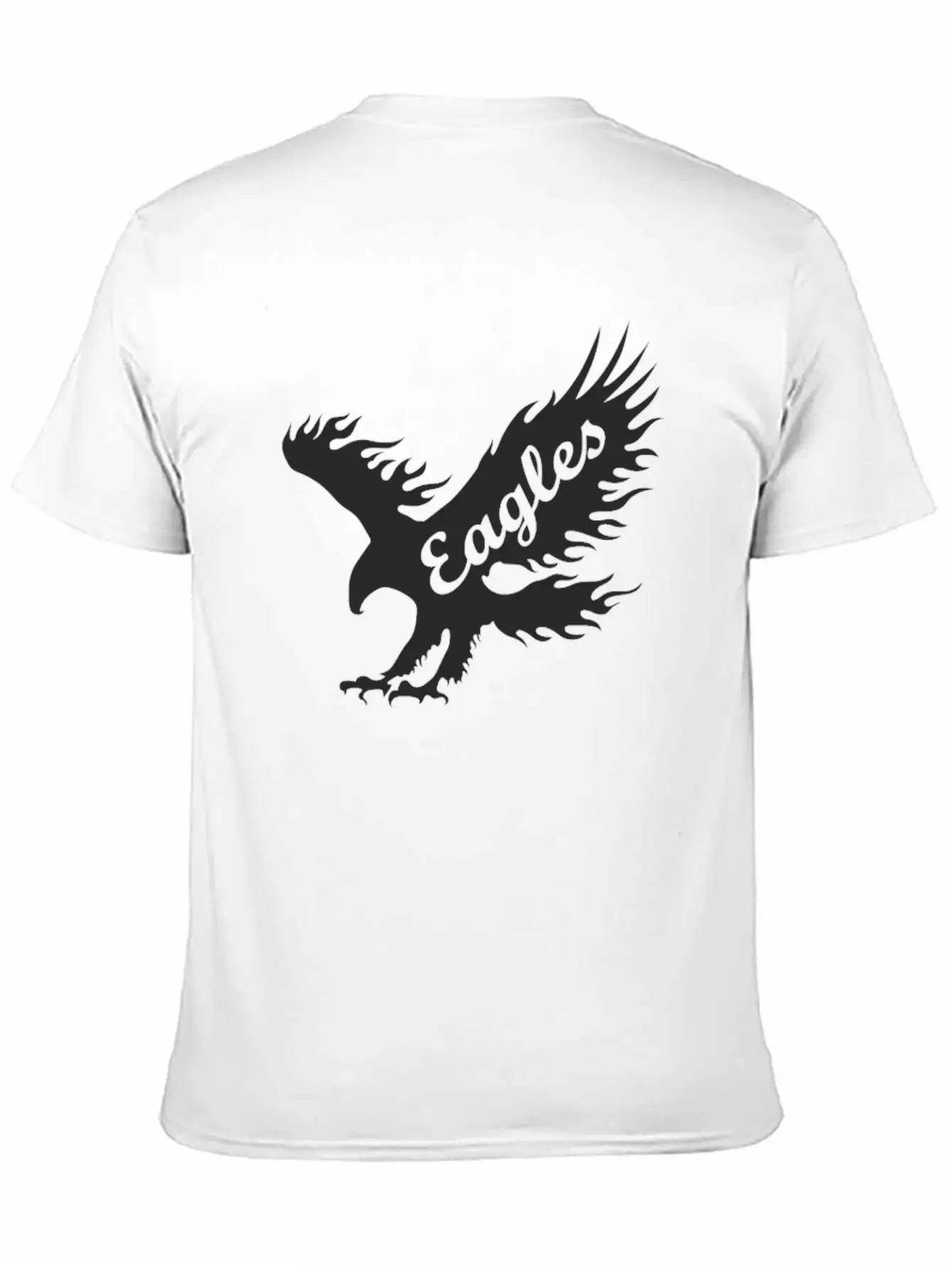 Eagle Black Breathable Soft Cotton T-Shirt – Timeless Casual Look