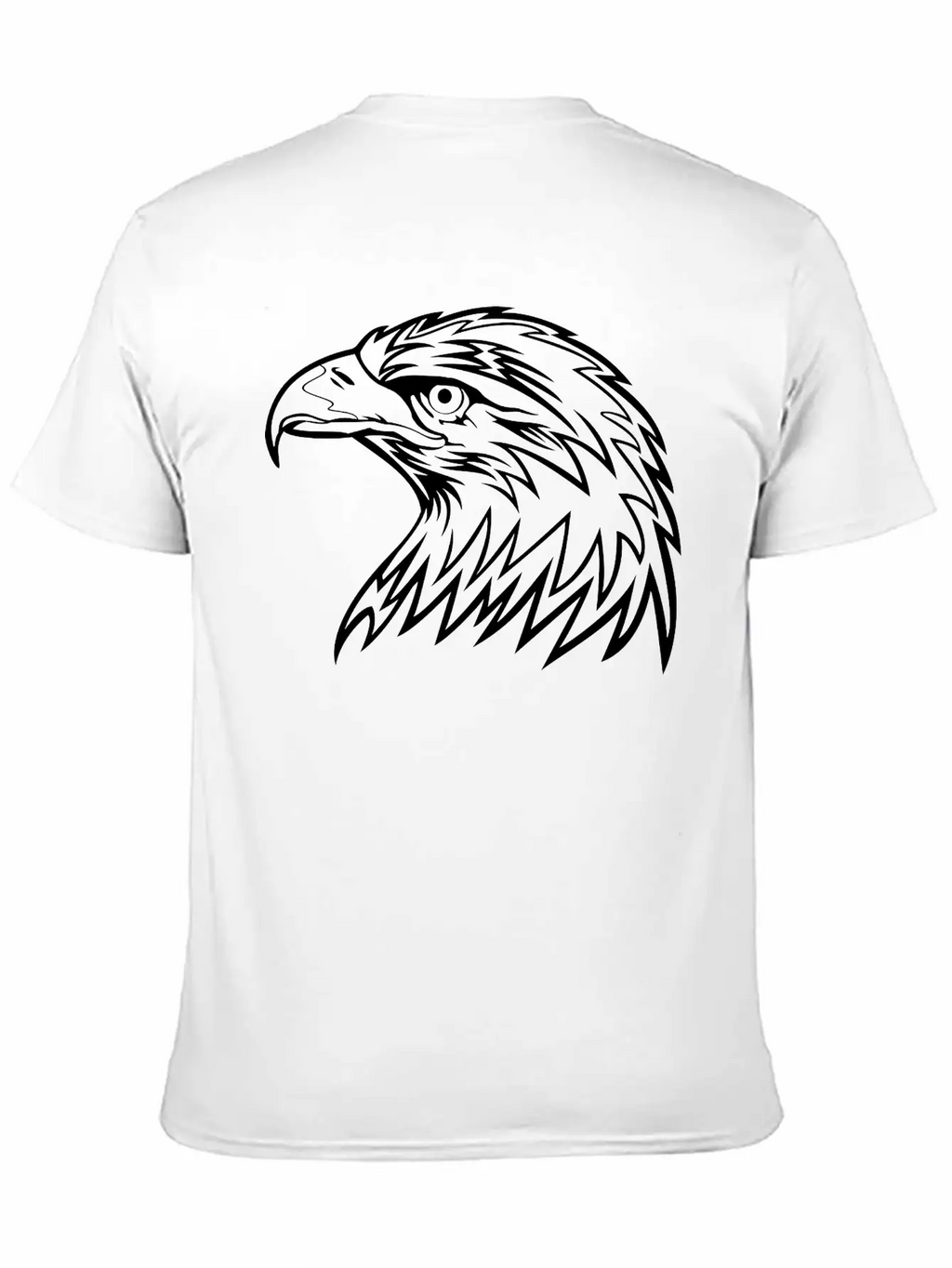 Eagle Head Art Unisex Casual T-Shirt – Clean Design For Daily Comfort