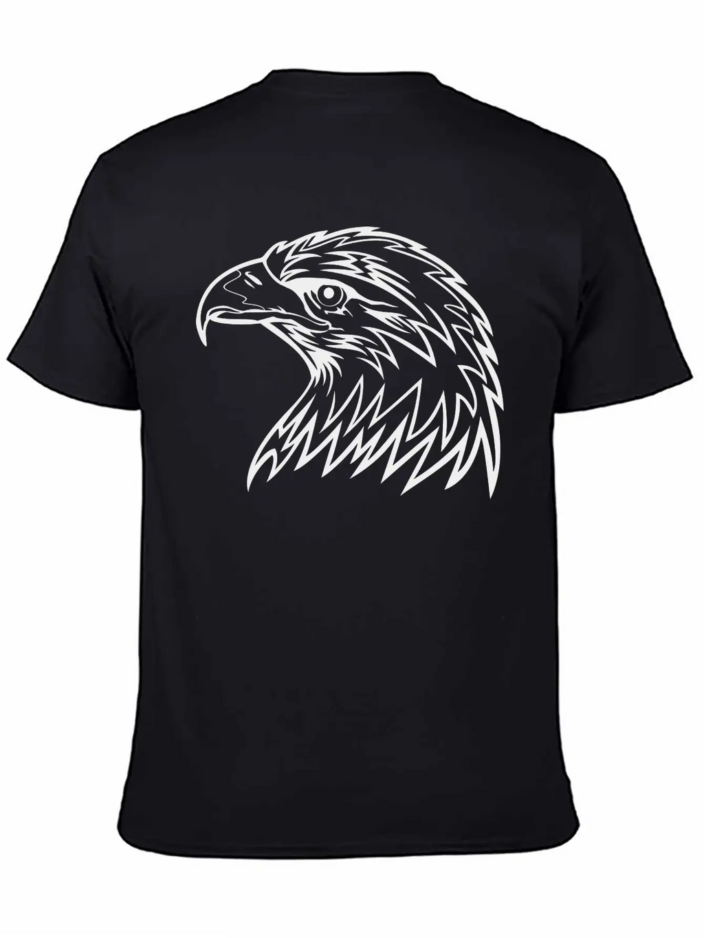 Eagle Head Art Unisex Casual T-Shirt – Clean Design For Daily Comfort
