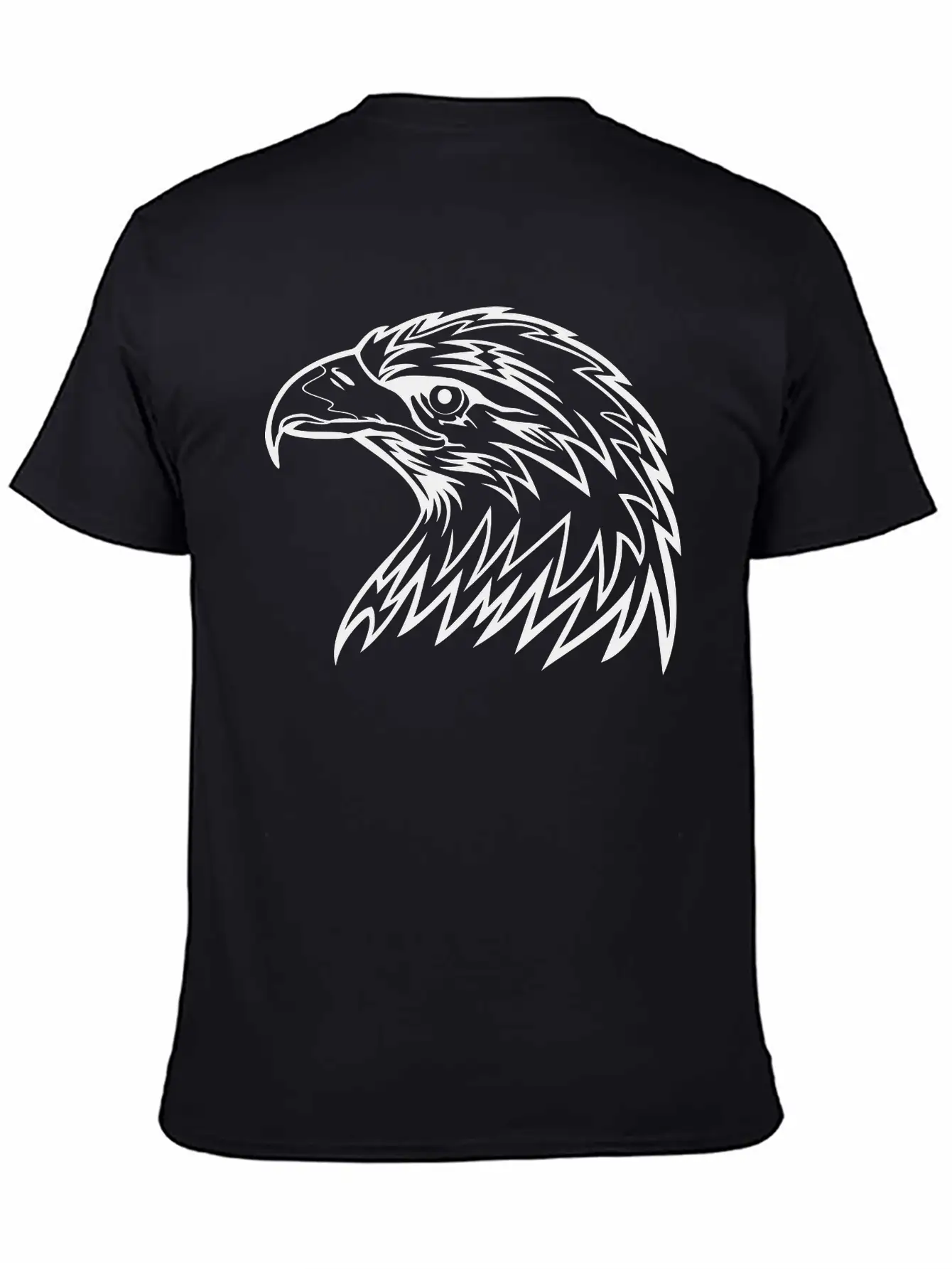 Eagle Head Art Unisex Casual T-Shirt – Clean Design For Daily Comfort