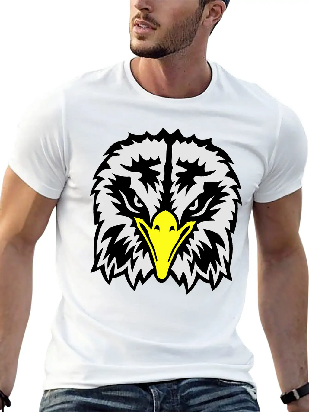 Eagle Head Fierce Eyes 102 Classic Fit Graphic Tee For Daily Comfort – Unisex Cotton Shirt