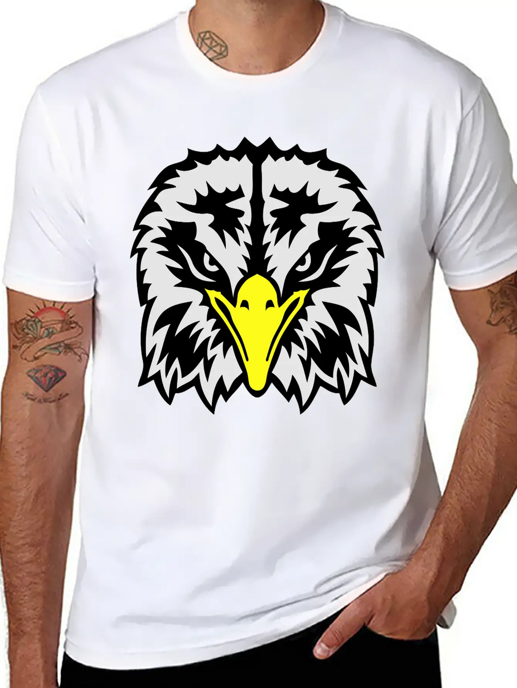 Eagle Head Fierce Eyes 102 Classic Fit Graphic Tee For Daily Comfort – Unisex Cotton Shirt
