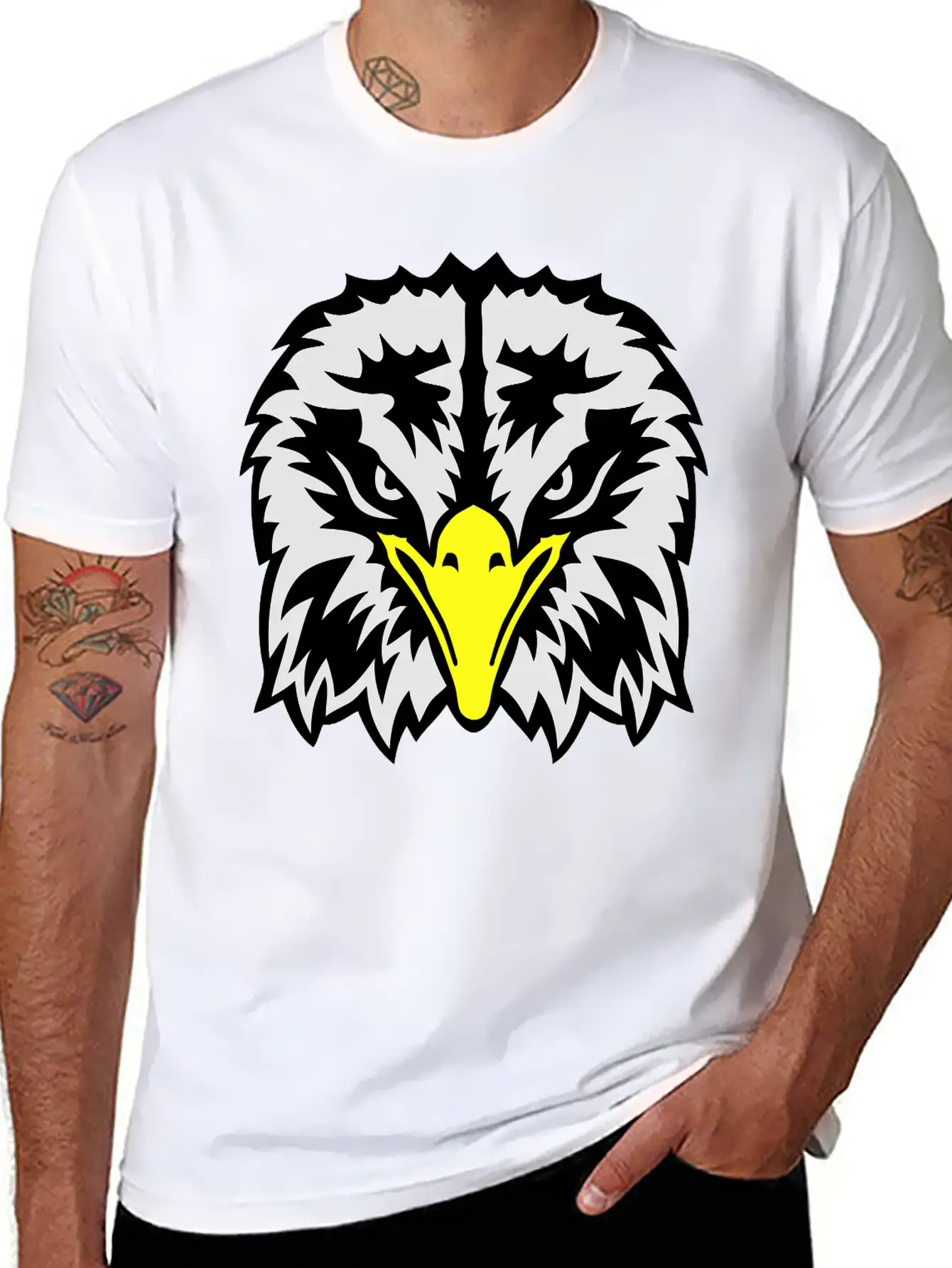 Eagle Head Fierce Eyes 102 Classic Fit Graphic Tee For Daily Comfort – Unisex Cotton Shirt