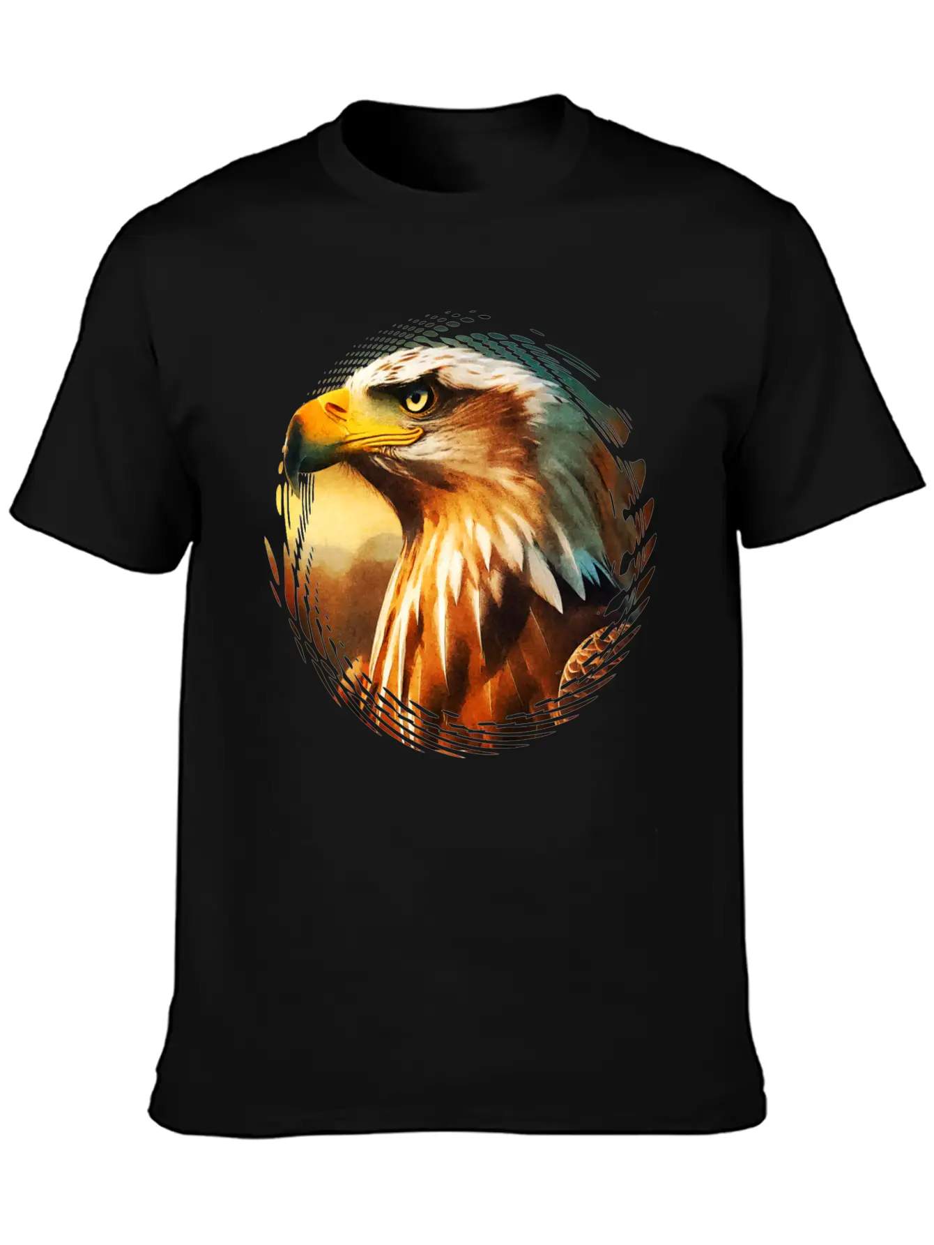 Eagle In The Dusk Unisex Casual T-Shirt – Clean Design For Daily Comfort