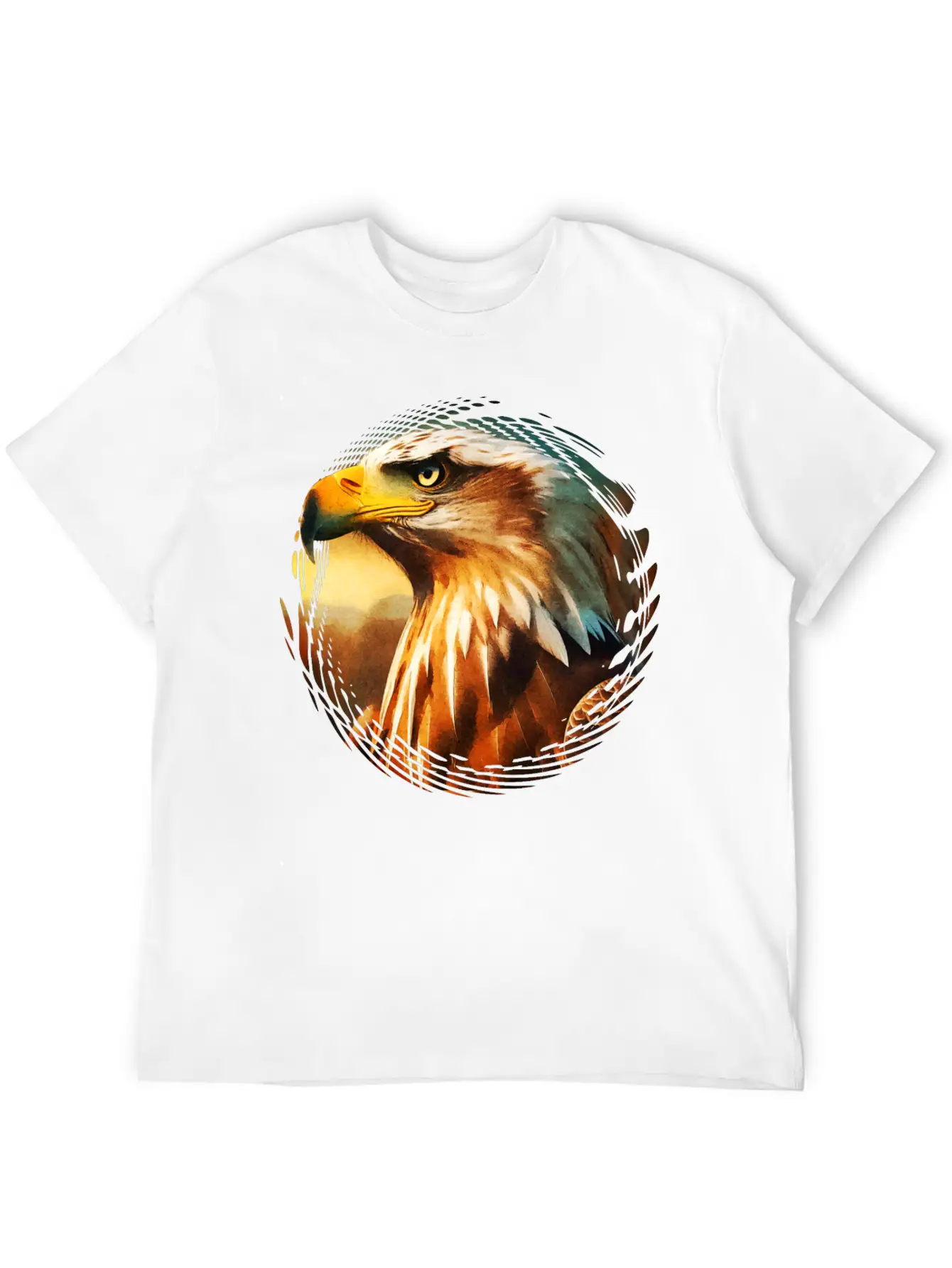 Eagle In The Dusk Unisex Casual T-Shirt – Clean Design For Daily Comfort