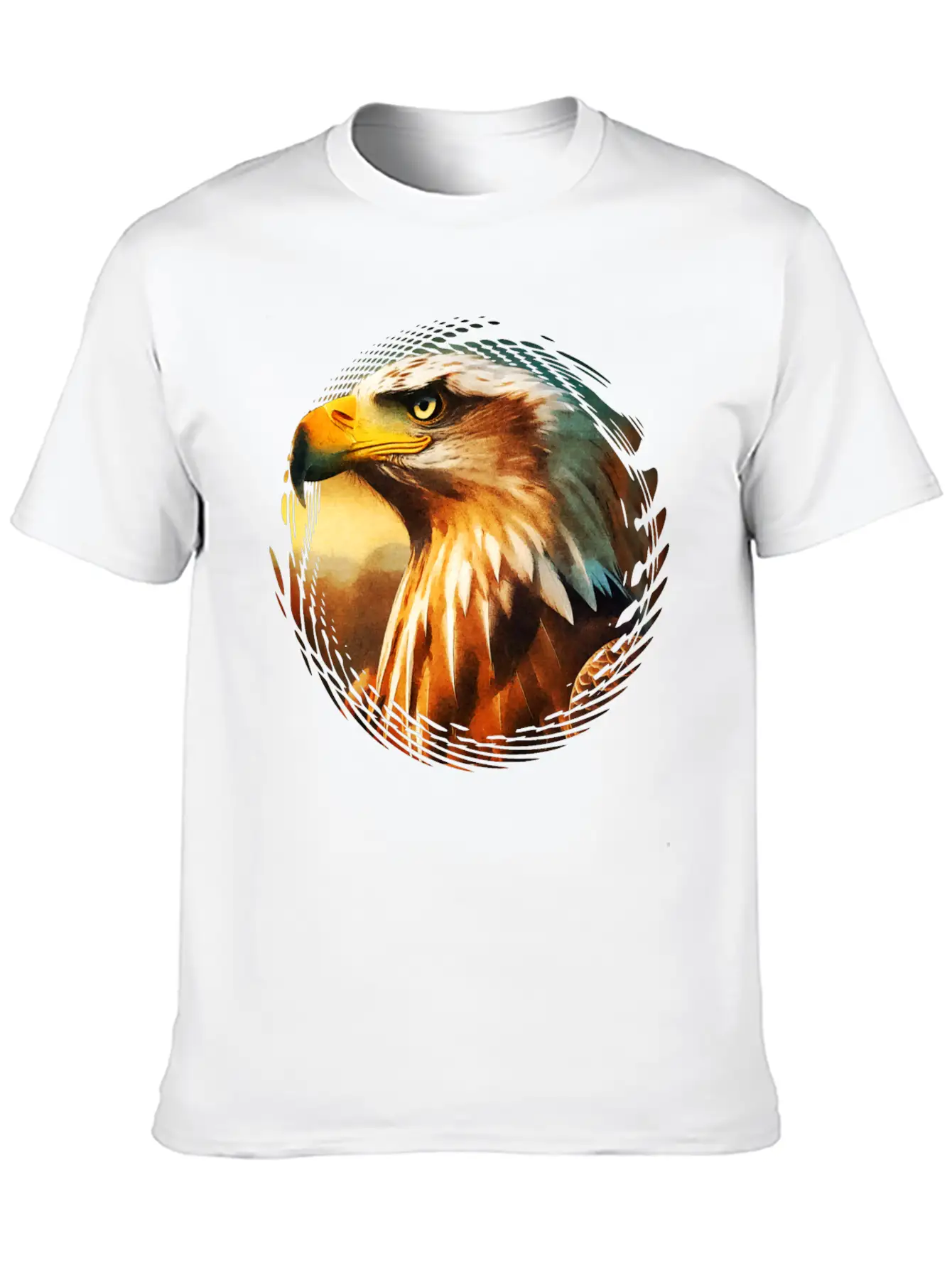 Eagle In The Dusk Unisex Casual T-Shirt – Clean Design For Daily Comfort