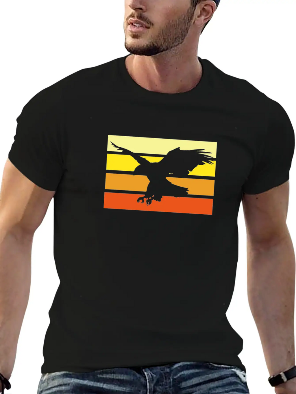Eagle Unisex Short Sleeve Soft Cotton T-Shirt – Casual Everyday Wear