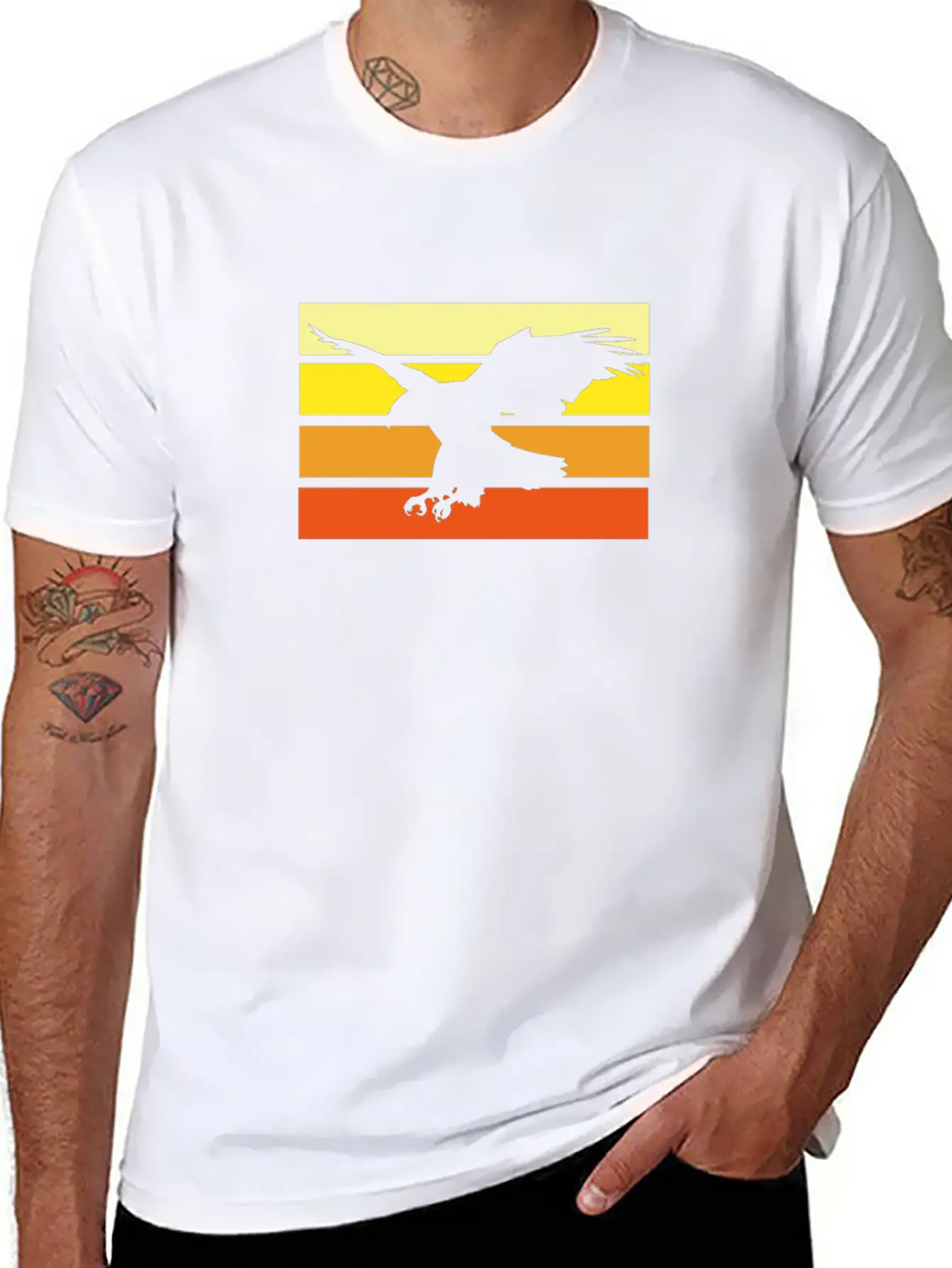 Eagle Unisex Short Sleeve Soft Cotton T-Shirt – Casual Everyday Wear