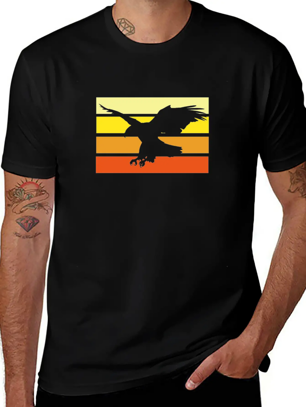 Eagle Unisex Short Sleeve Soft Cotton T-Shirt – Casual Everyday Wear