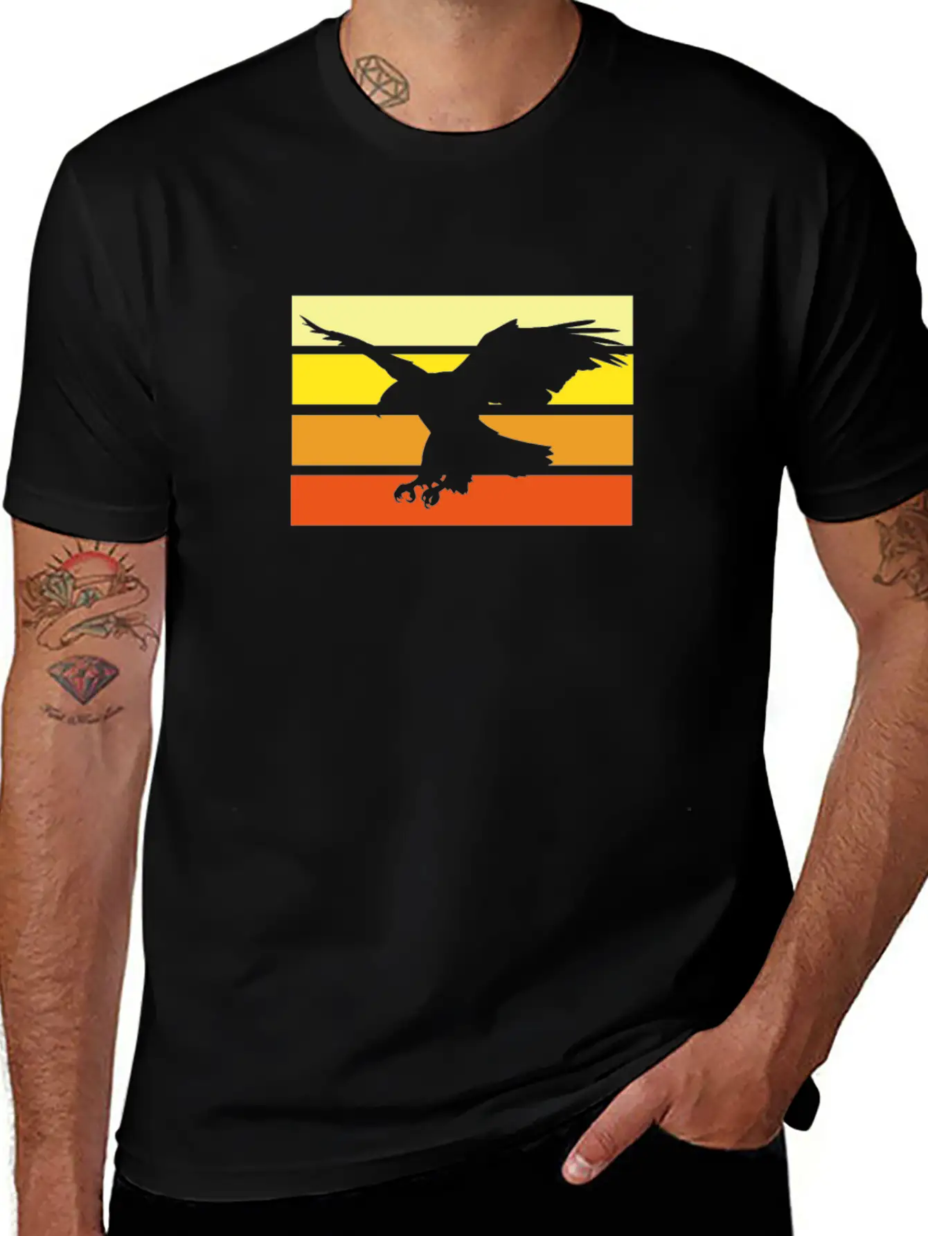 Eagle Unisex Short Sleeve Soft Cotton T-Shirt – Casual Everyday Wear