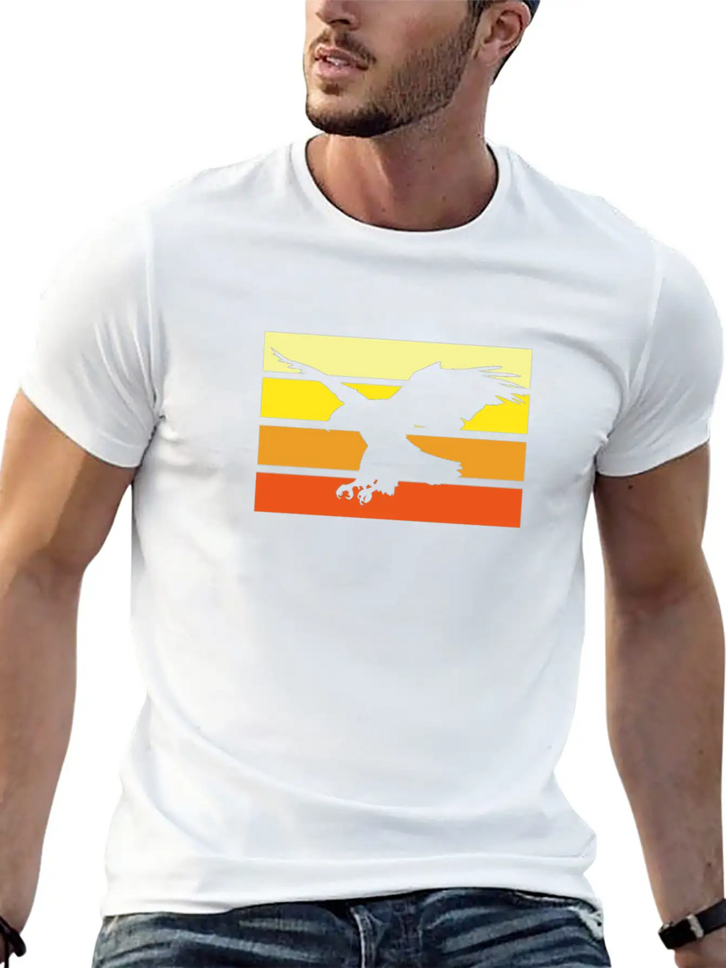 Eagle Unisex Short Sleeve Soft Cotton T-Shirt – Casual Everyday Wear