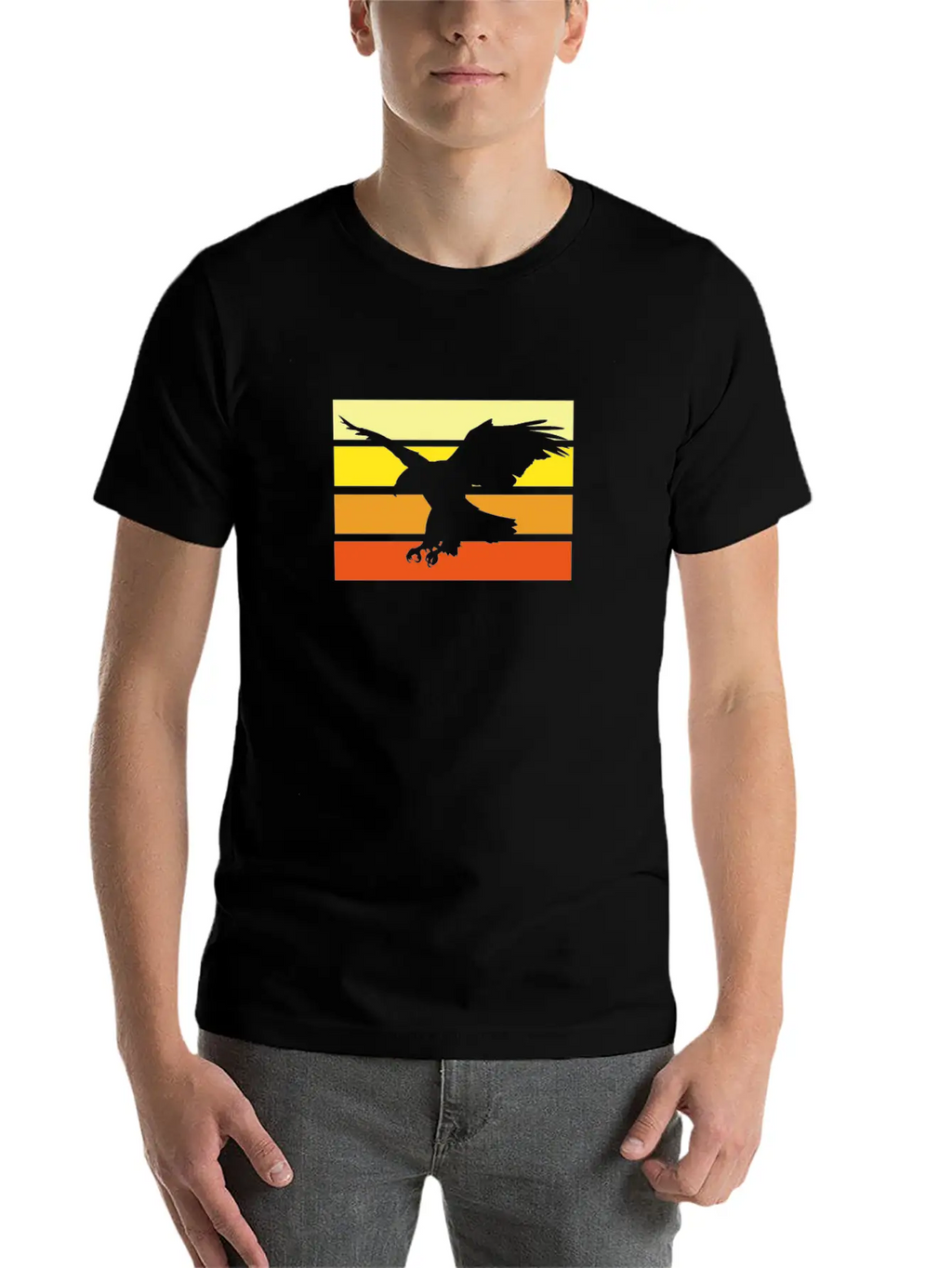 Eagle Unisex Short Sleeve Soft Cotton T-Shirt – Casual Everyday Wear