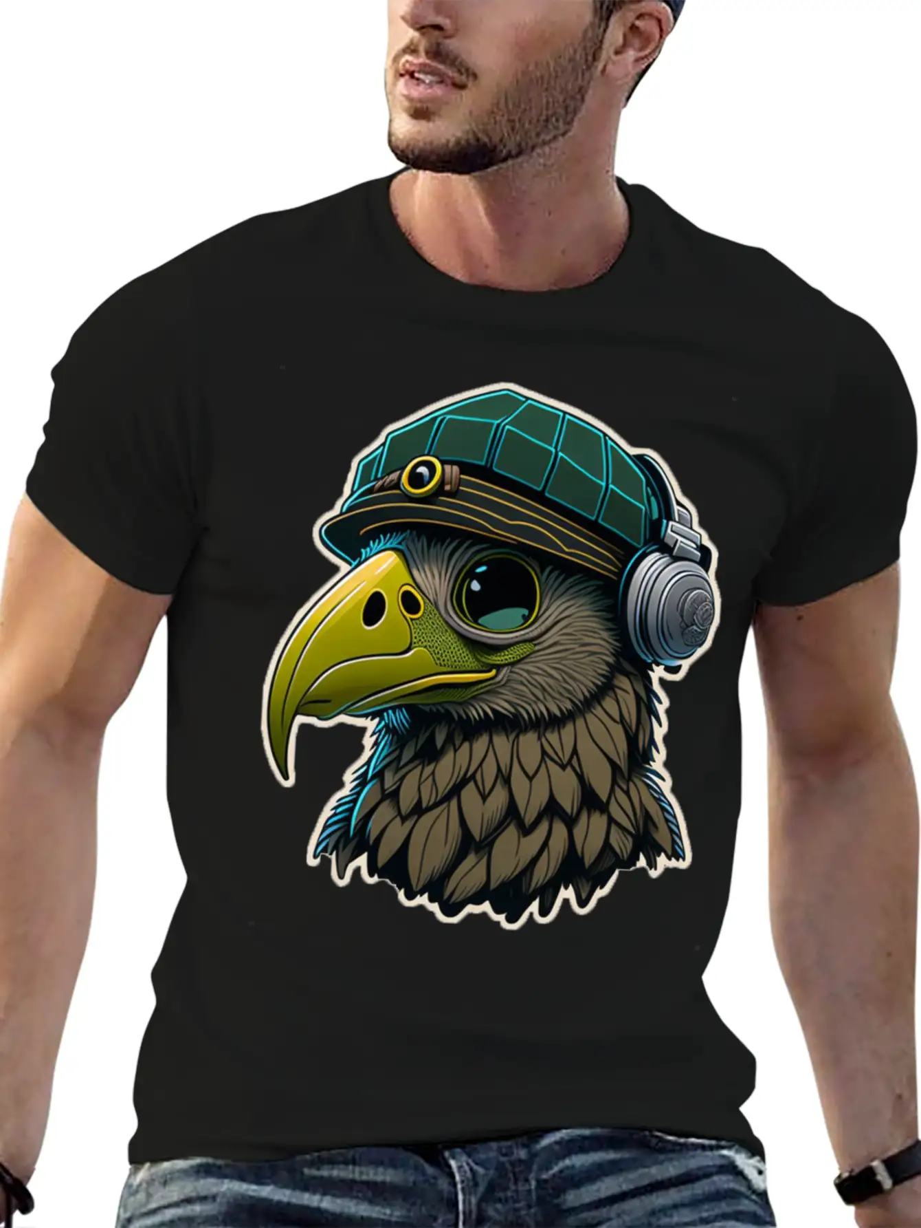 Eagle Vector Design Unisex Casual T-Shirt – Clean Design For Daily Comfort