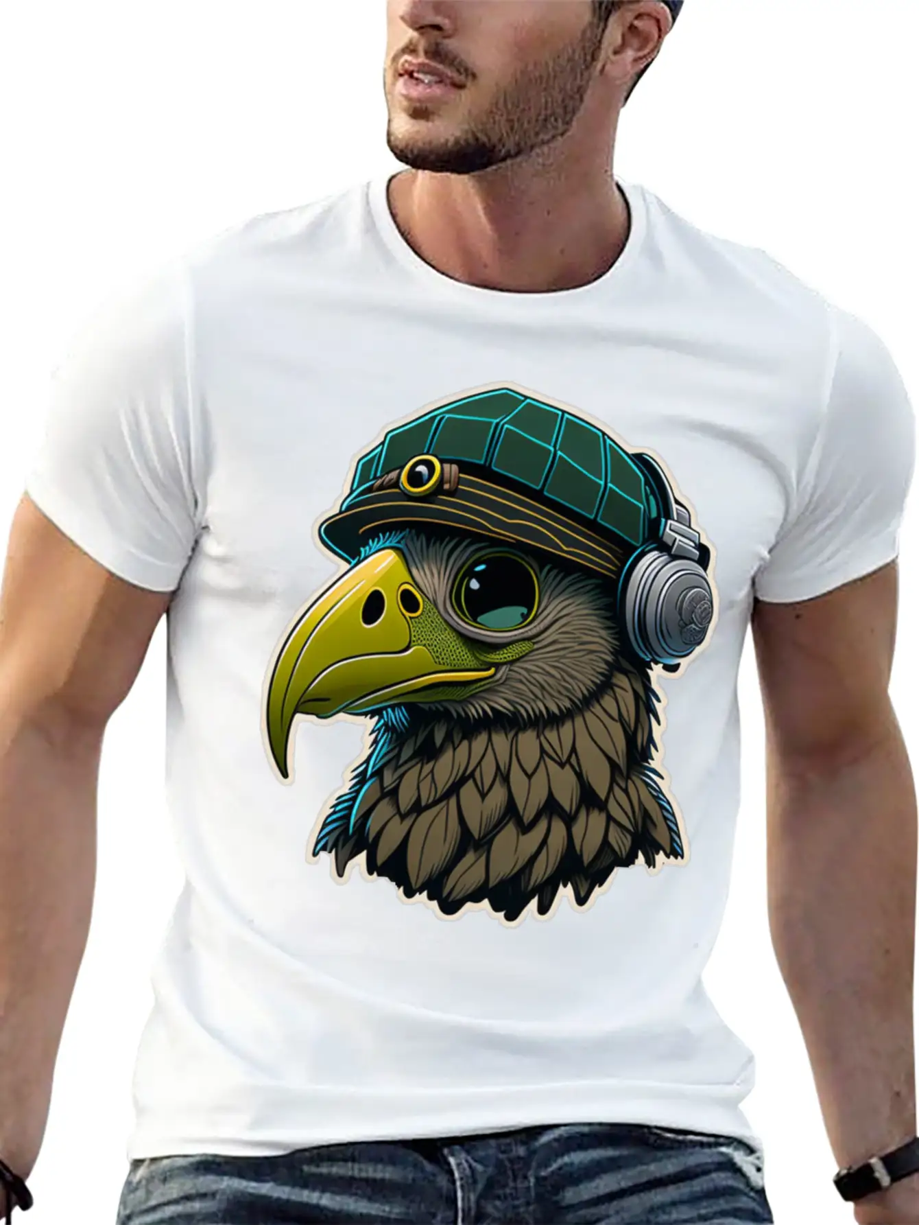 Eagle Vector Design Unisex Casual T-Shirt – Clean Design For Daily Comfort