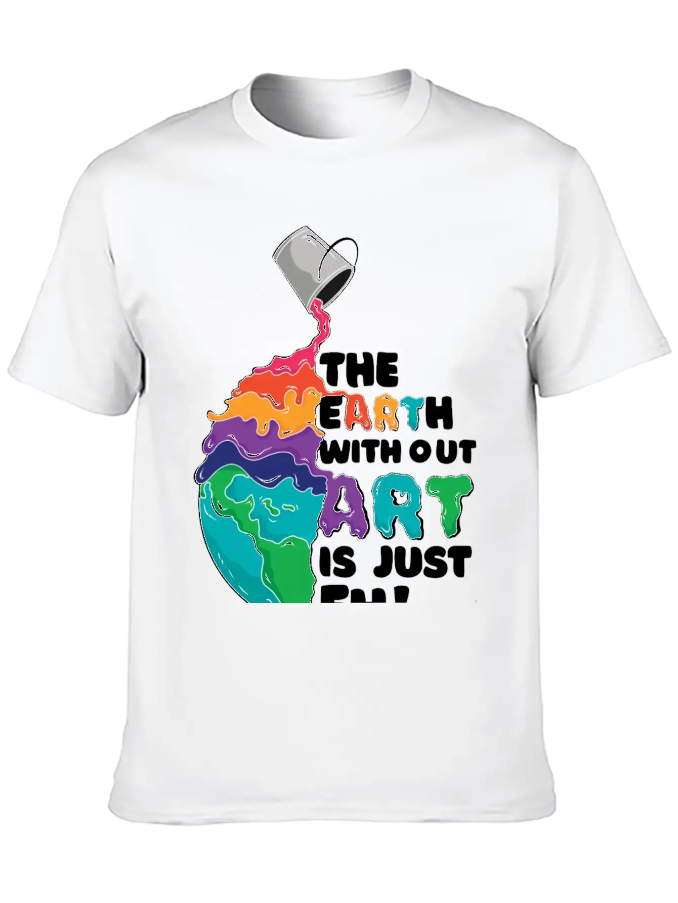 Earth Art Unisex Casual T-Shirt – Clean Design For Daily Comfort