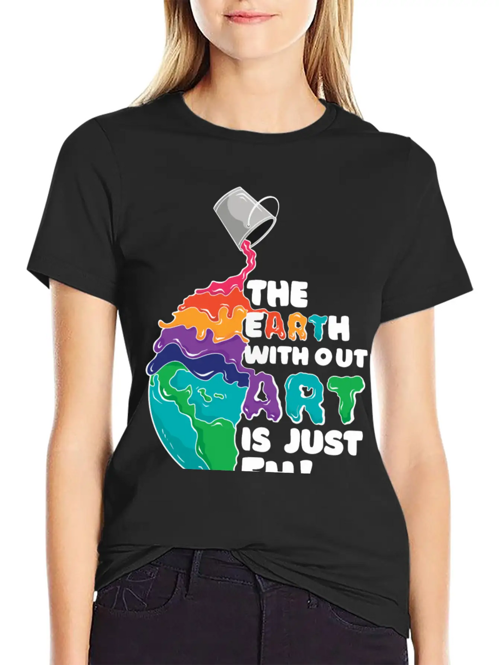 Earth Art Unisex Casual T-Shirt – Clean Design For Daily Comfort