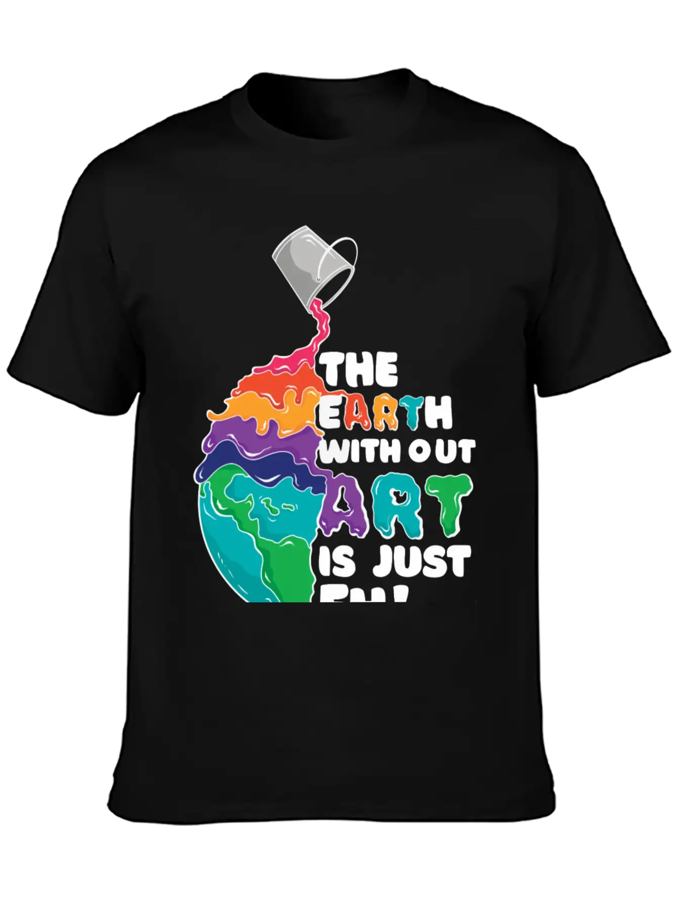 Earth Art Unisex Casual T-Shirt – Clean Design For Daily Comfort