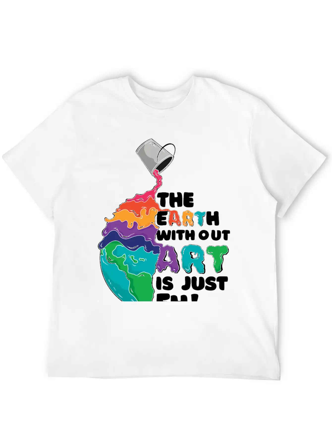 Earth Art Unisex Casual T-Shirt – Clean Design For Daily Comfort