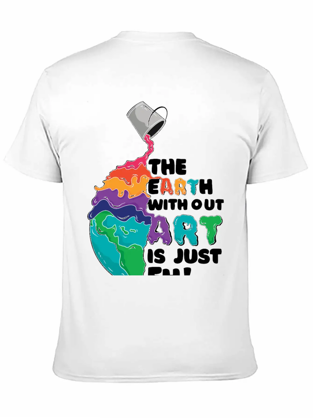 Earth Art Unisex Casual T-Shirt – Clean Design For Daily Comfort