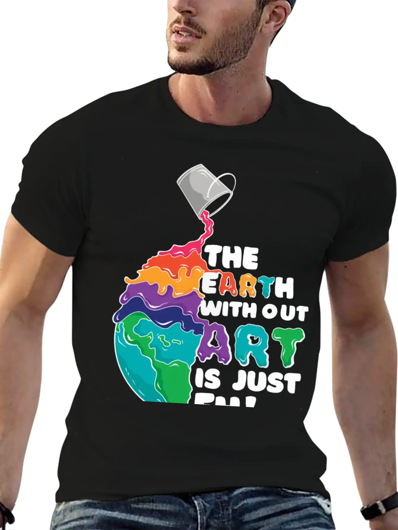 Earth Art Unisex Casual T-Shirt – Clean Design For Daily Comfort