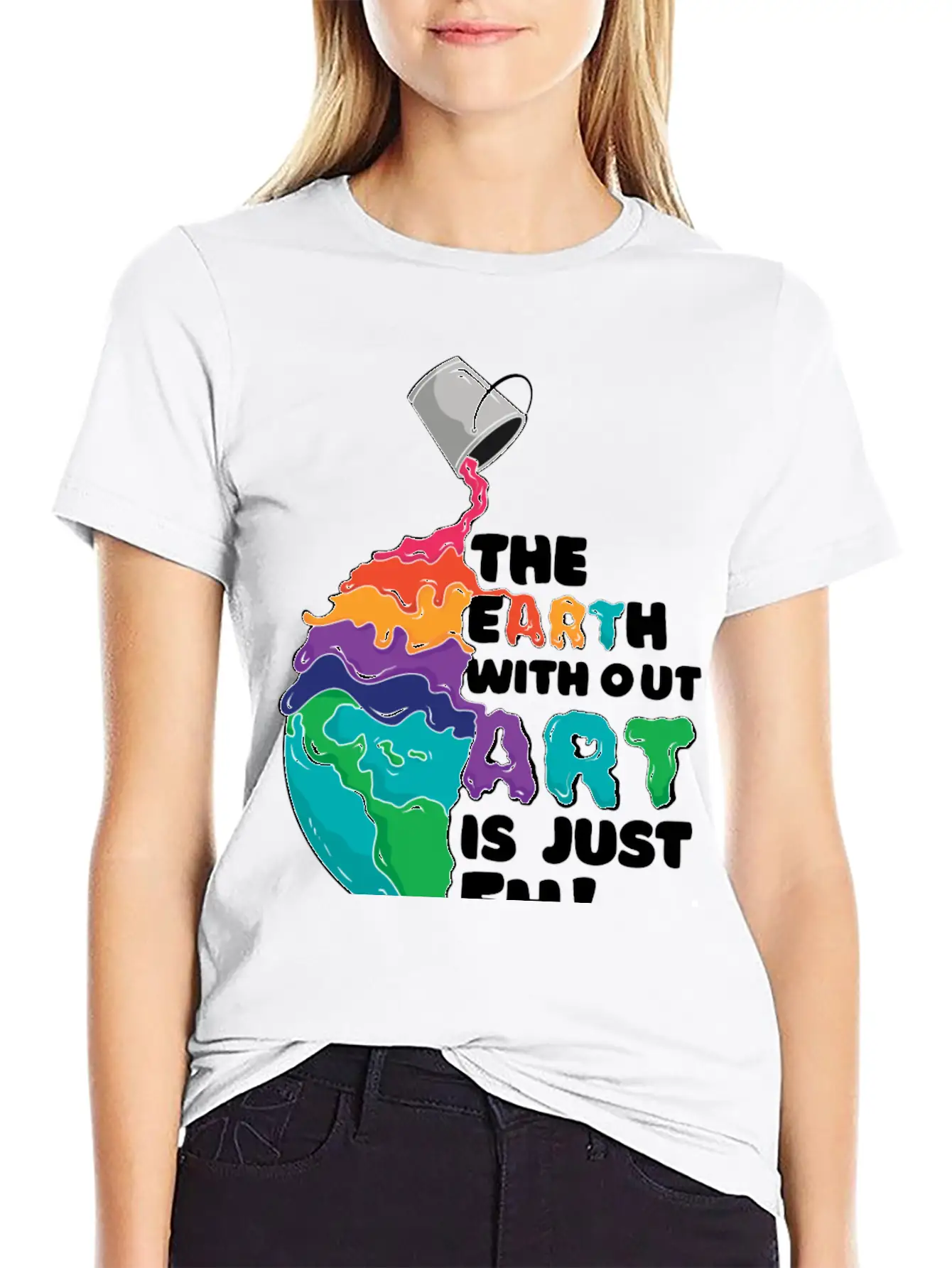 Earth Art Unisex Casual T-Shirt – Clean Design For Daily Comfort
