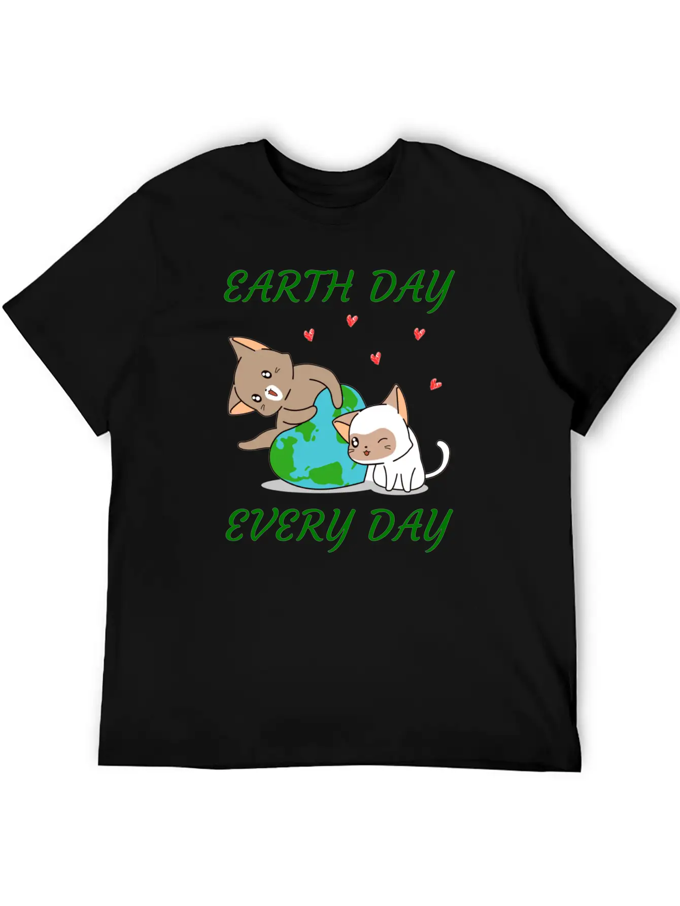 Earth Day Every Day Casual Graphic T-Shirt – Simple And Comfortable Daily Wear