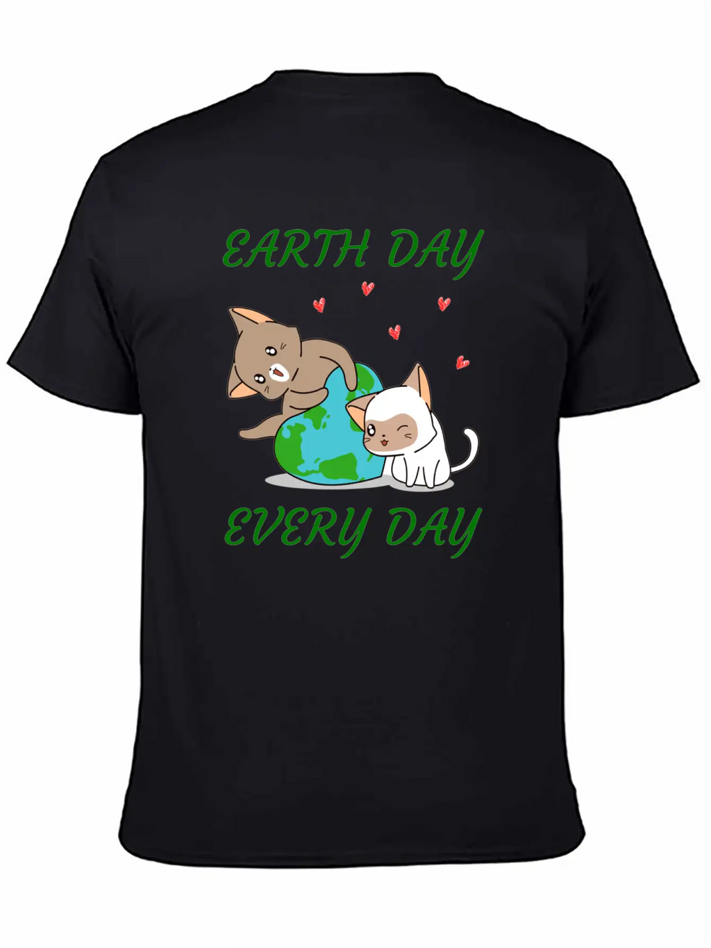 Earth Day Every Day Casual Graphic T-Shirt – Simple And Comfortable Daily Wear