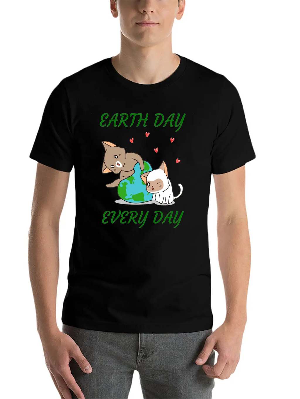 Earth Day Every Day Casual Graphic T-Shirt – Simple And Comfortable Daily Wear