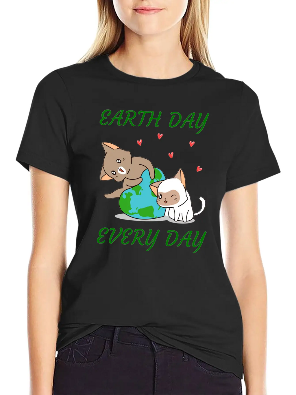 Earth Day Every Day Casual Graphic T-Shirt – Simple And Comfortable Daily Wear