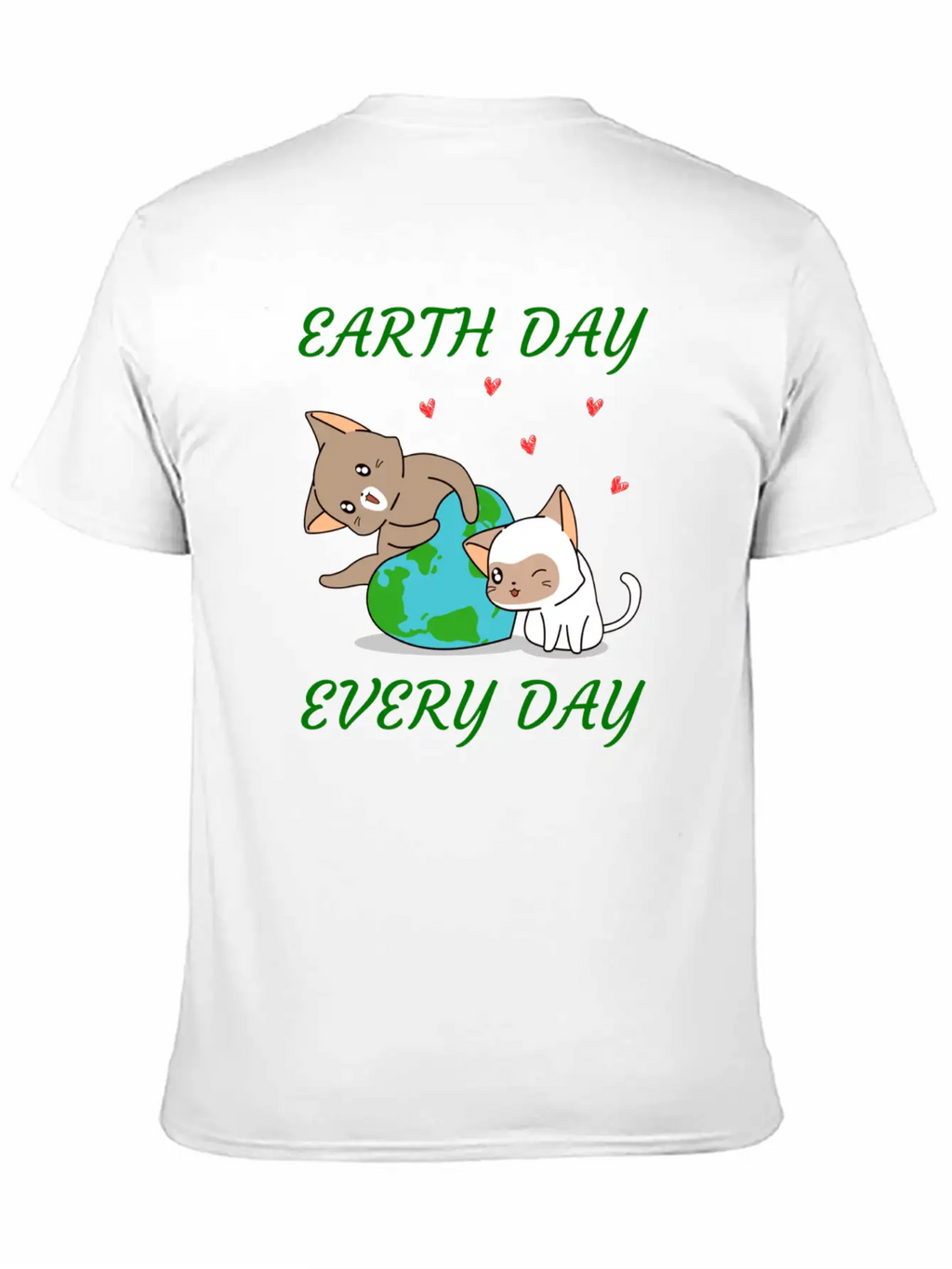 Earth Day Every Day Casual Graphic T-Shirt – Simple And Comfortable Daily Wear