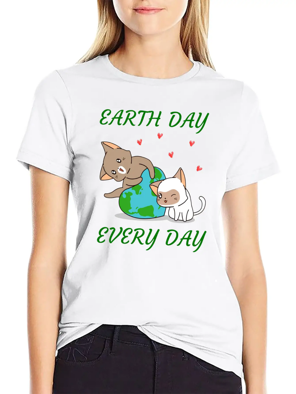 Earth Day Every Day Casual Graphic T-Shirt – Simple And Comfortable Daily Wear