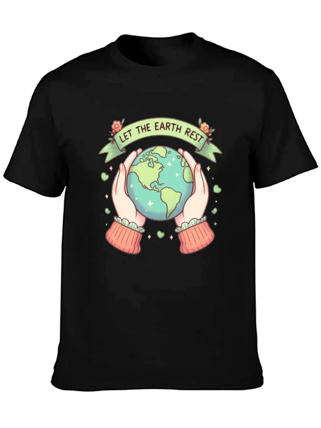 Earth Day Let The Earth Rest Casual Graphic T-Shirt – Simple And Comfortable Daily Wear