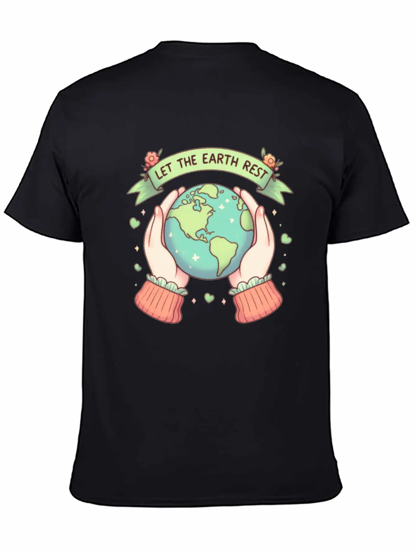 Earth Day Let The Earth Rest Casual Graphic T-Shirt – Simple And Comfortable Daily Wear
