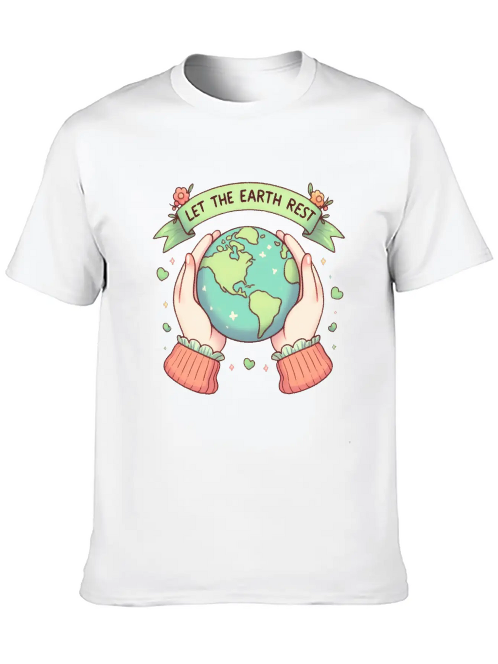 Earth Day Let The Earth Rest Casual Graphic T-Shirt – Simple And Comfortable Daily Wear