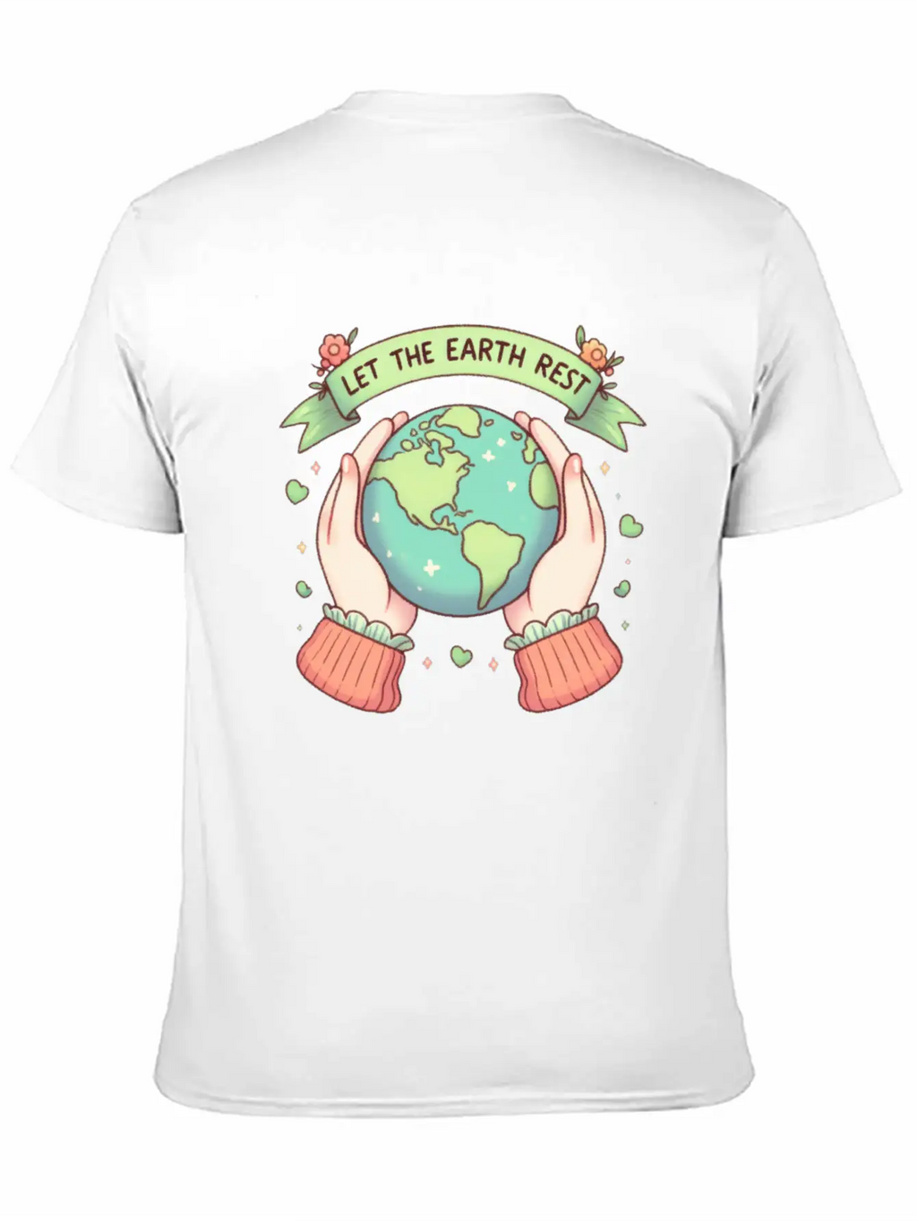 Earth Day Let The Earth Rest Casual Graphic T-Shirt – Simple And Comfortable Daily Wear