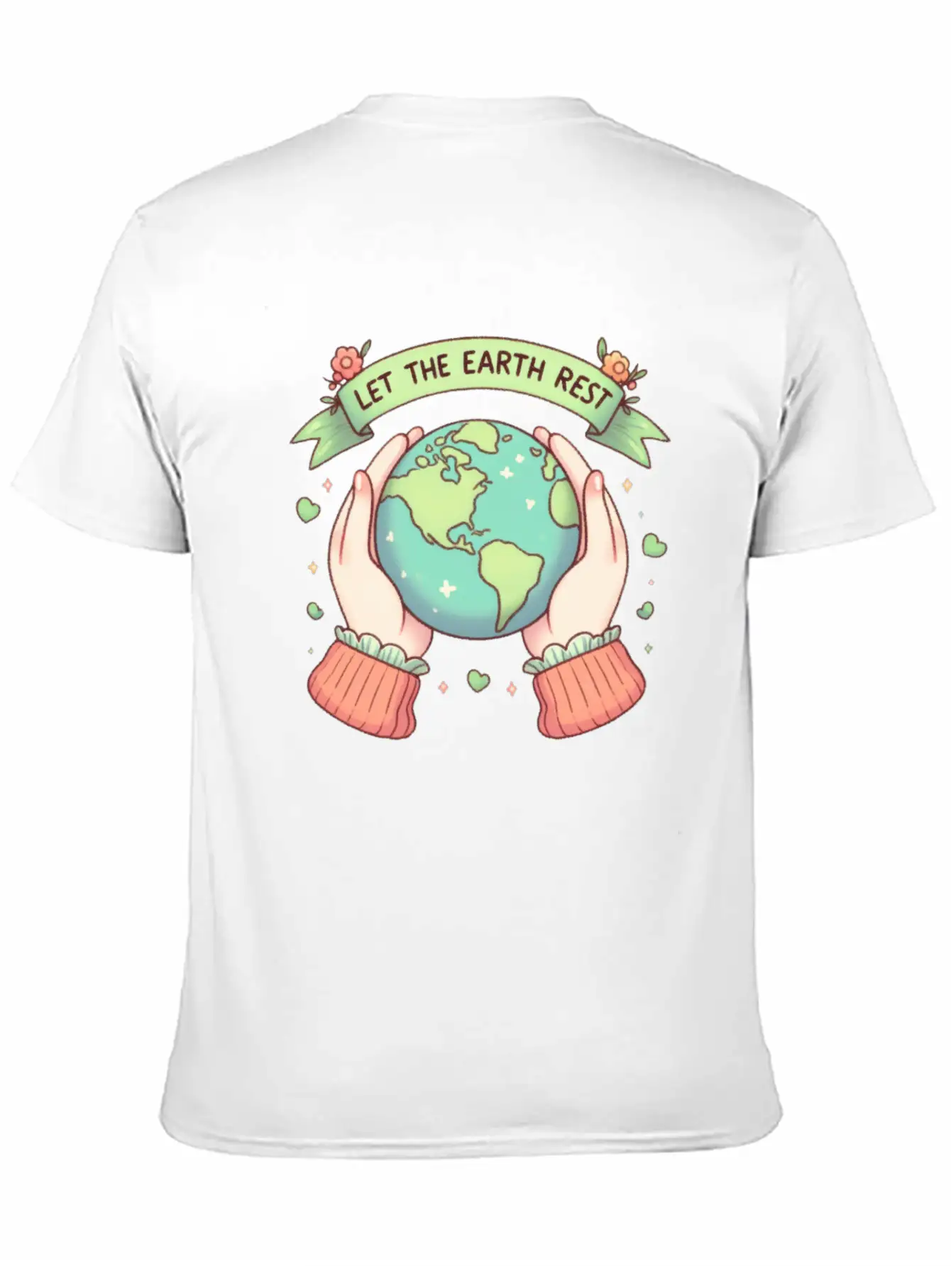Earth Day Let The Earth Rest Casual Graphic T-Shirt – Simple And Comfortable Daily Wear