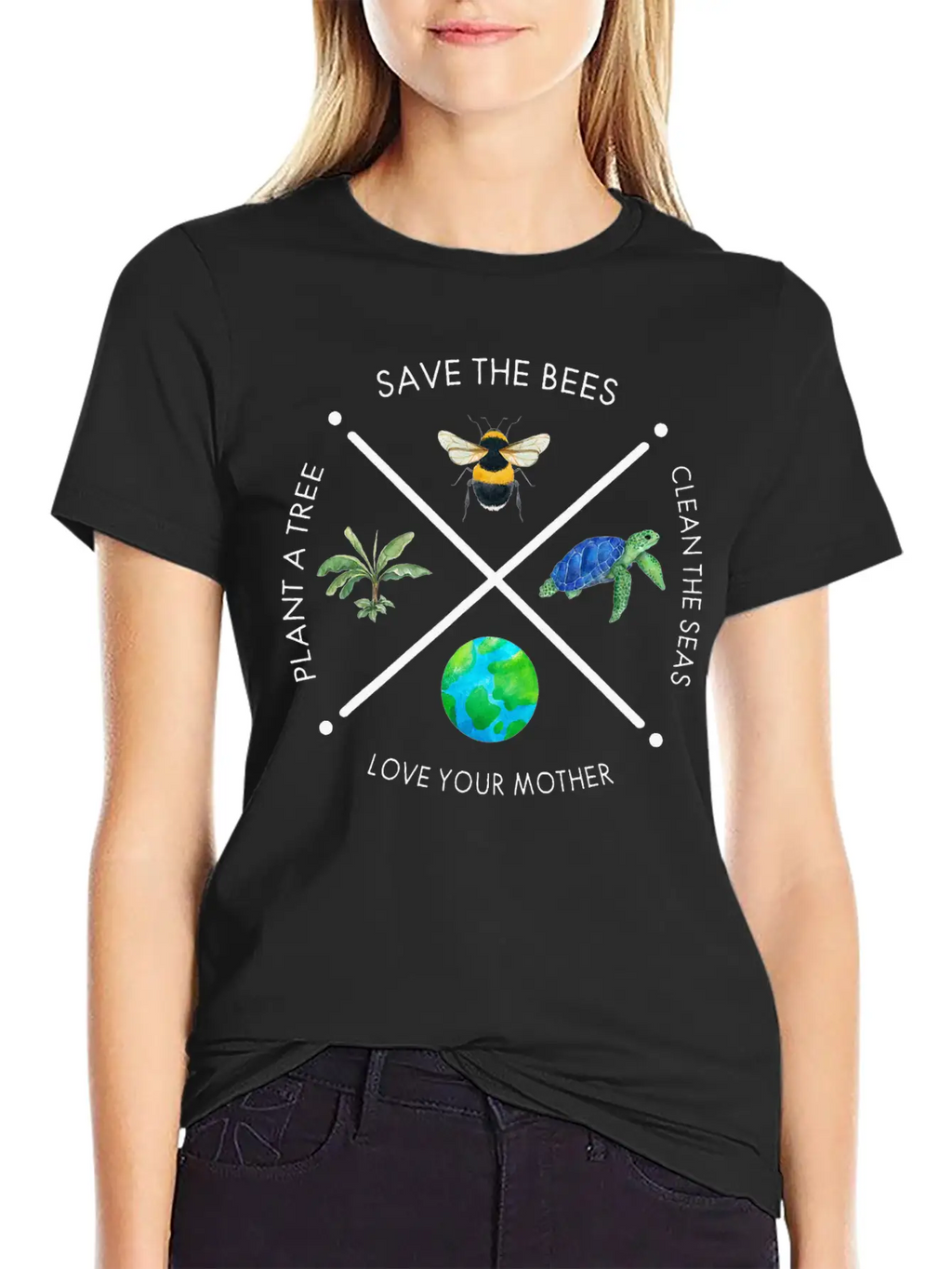 Earth Day Save The Bees Plant More Trees Clean Classic Fit Graphic Tee For Daily Comfort – Unisex Cotton Shirt