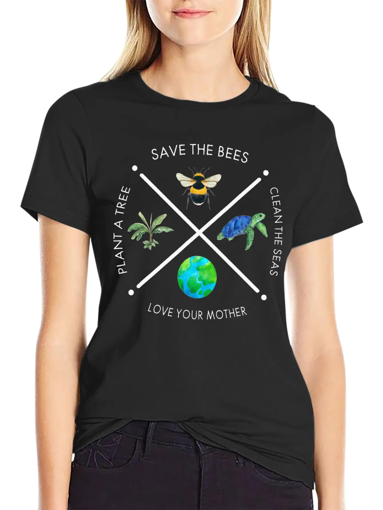 Earth Day Save The Bees Plant More Trees Clean Classic Fit Graphic Tee For Daily Comfort – Unisex Cotton Shirt