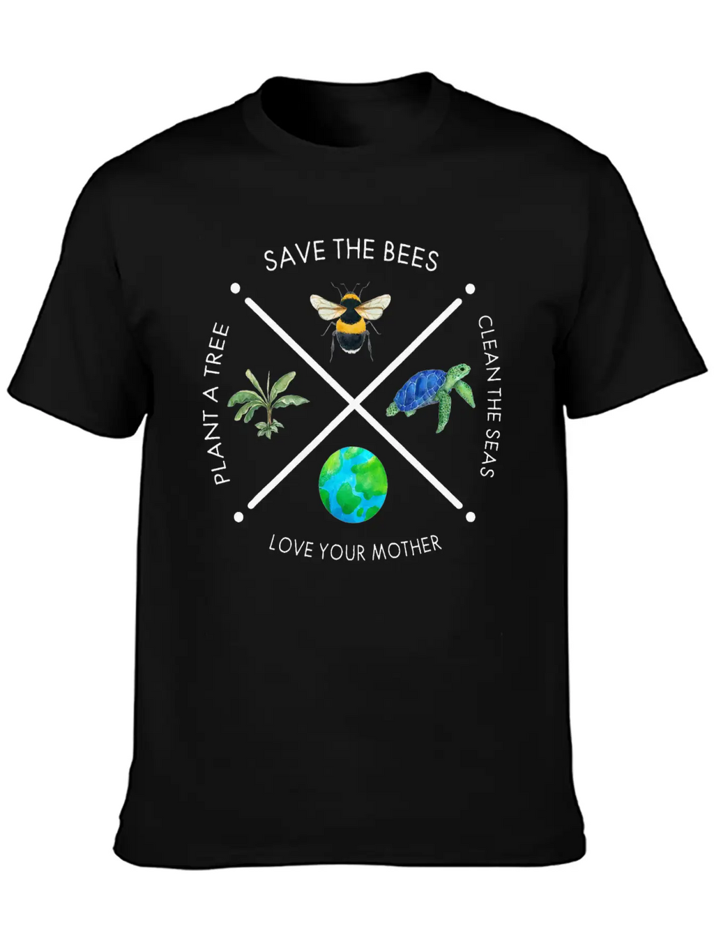 Earth Day Save The Bees Plant More Trees Clean Classic Fit Graphic Tee For Daily Comfort – Unisex Cotton Shirt