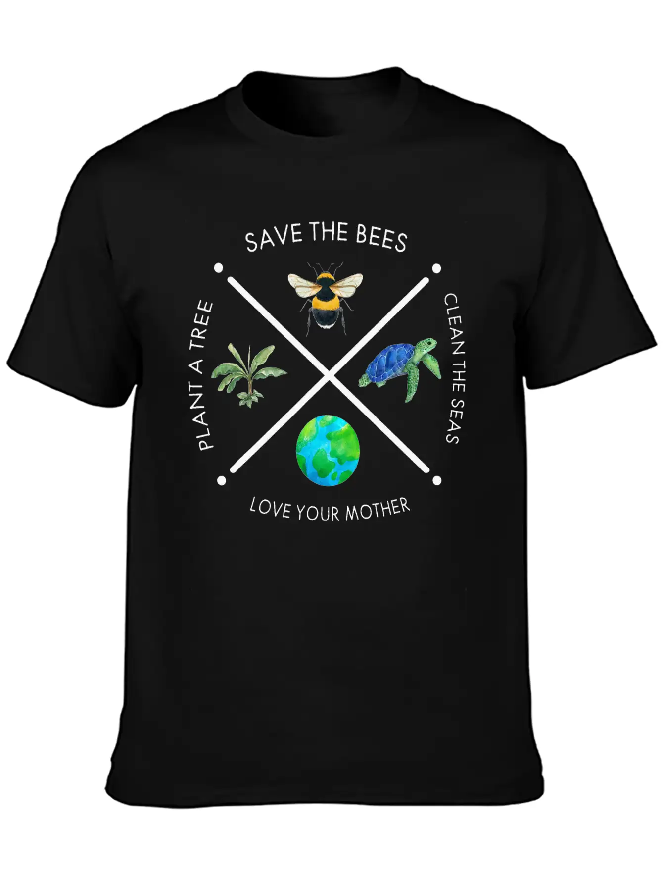 Earth Day Save The Bees Plant More Trees Clean Classic Fit Graphic Tee For Daily Comfort – Unisex Cotton Shirt
