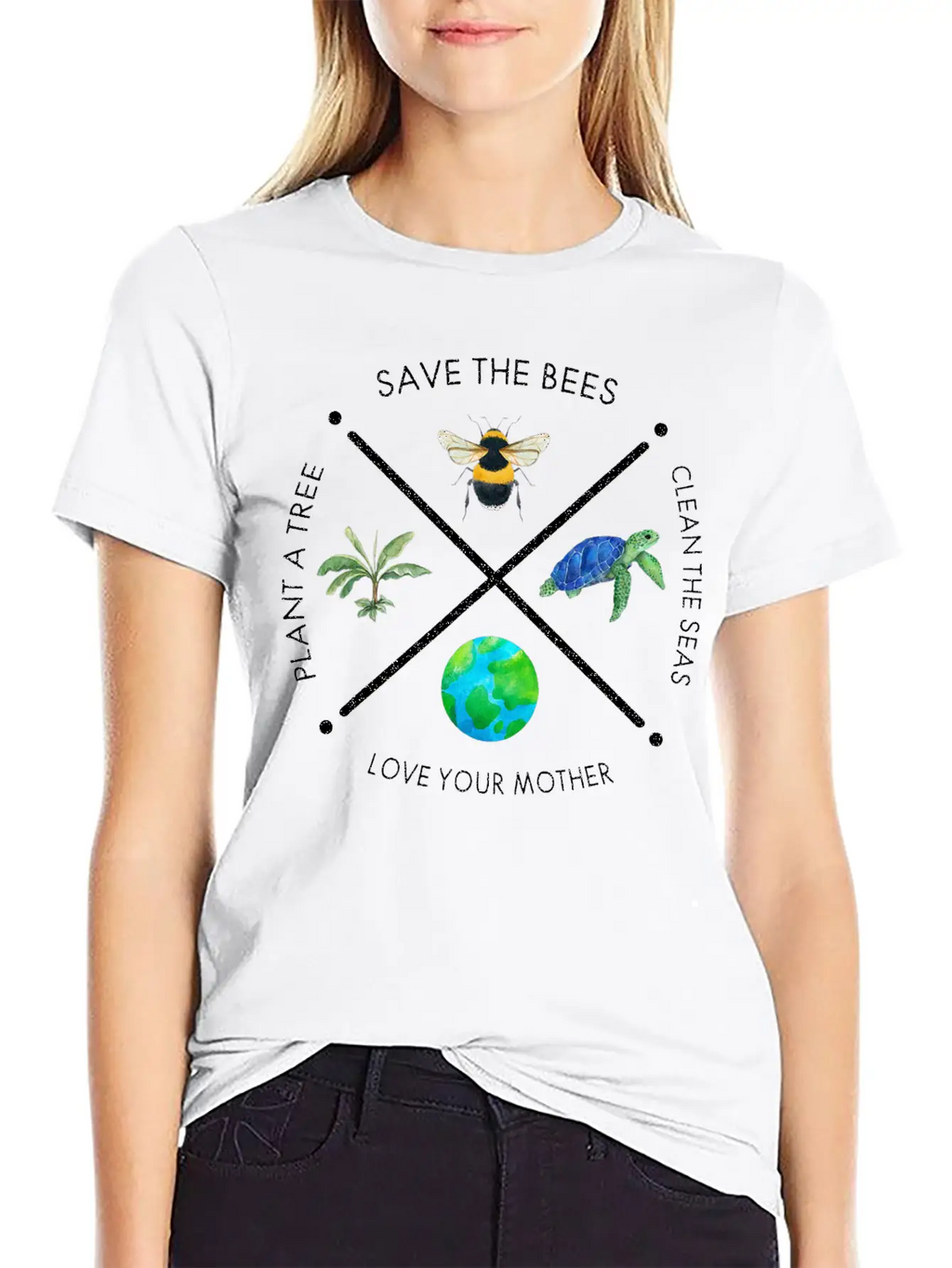 Earth Day Save The Bees Plant More Trees Clean Classic Fit Graphic Tee For Daily Comfort – Unisex Cotton Shirt
