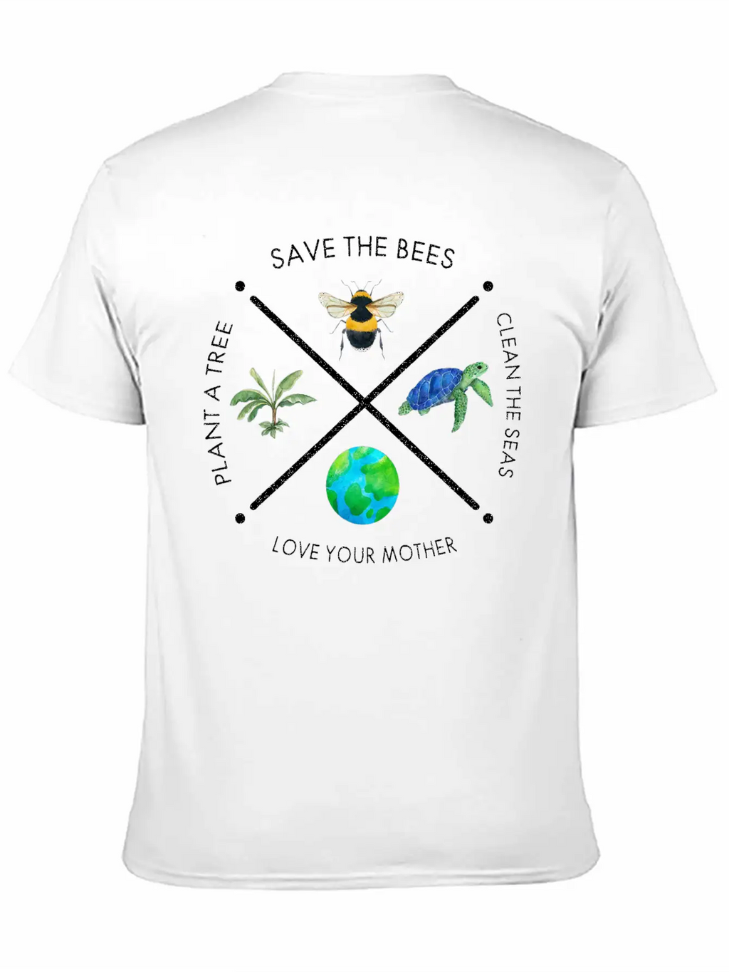 Earth Day Save The Bees Plant More Trees Clean Classic Fit Graphic Tee For Daily Comfort – Unisex Cotton Shirt